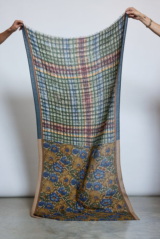 ÉCHARPE EN LAINE KAKI