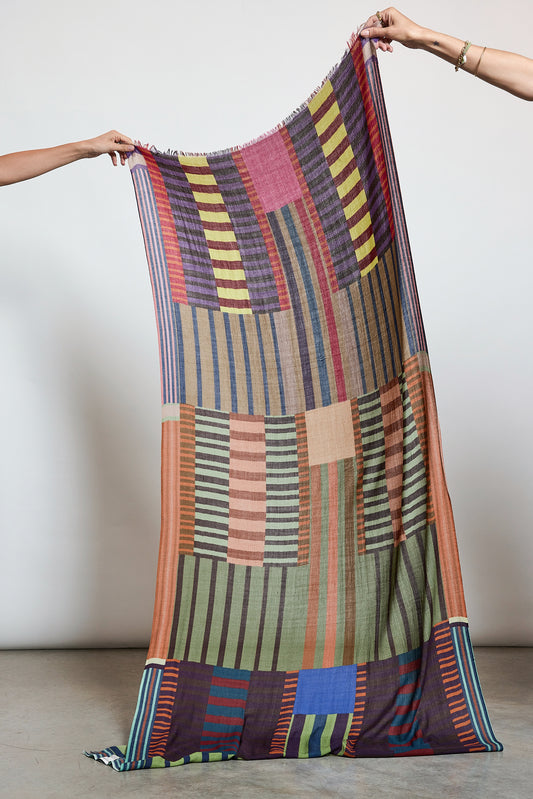 WOOL SCARF MULTICOLORED
