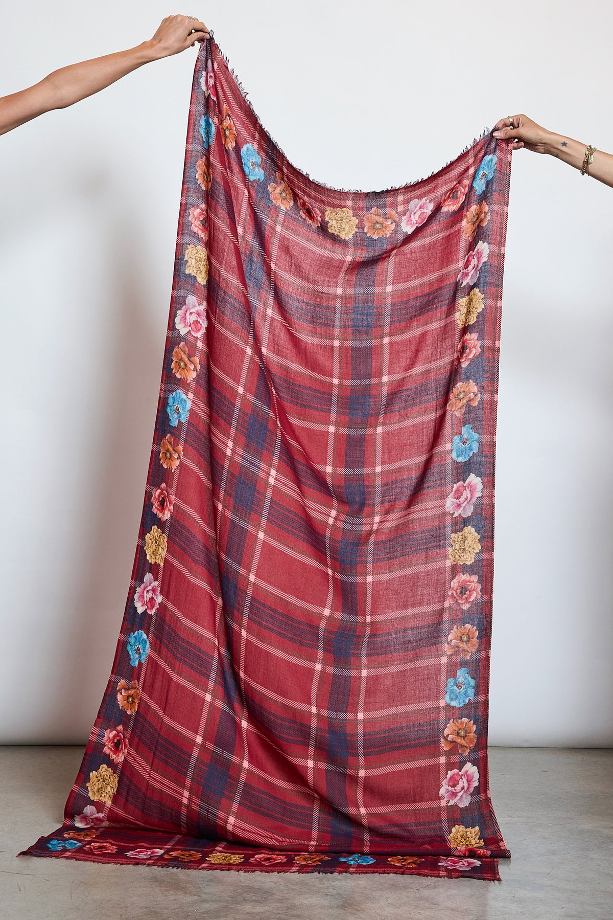 WOOL SCARF RED