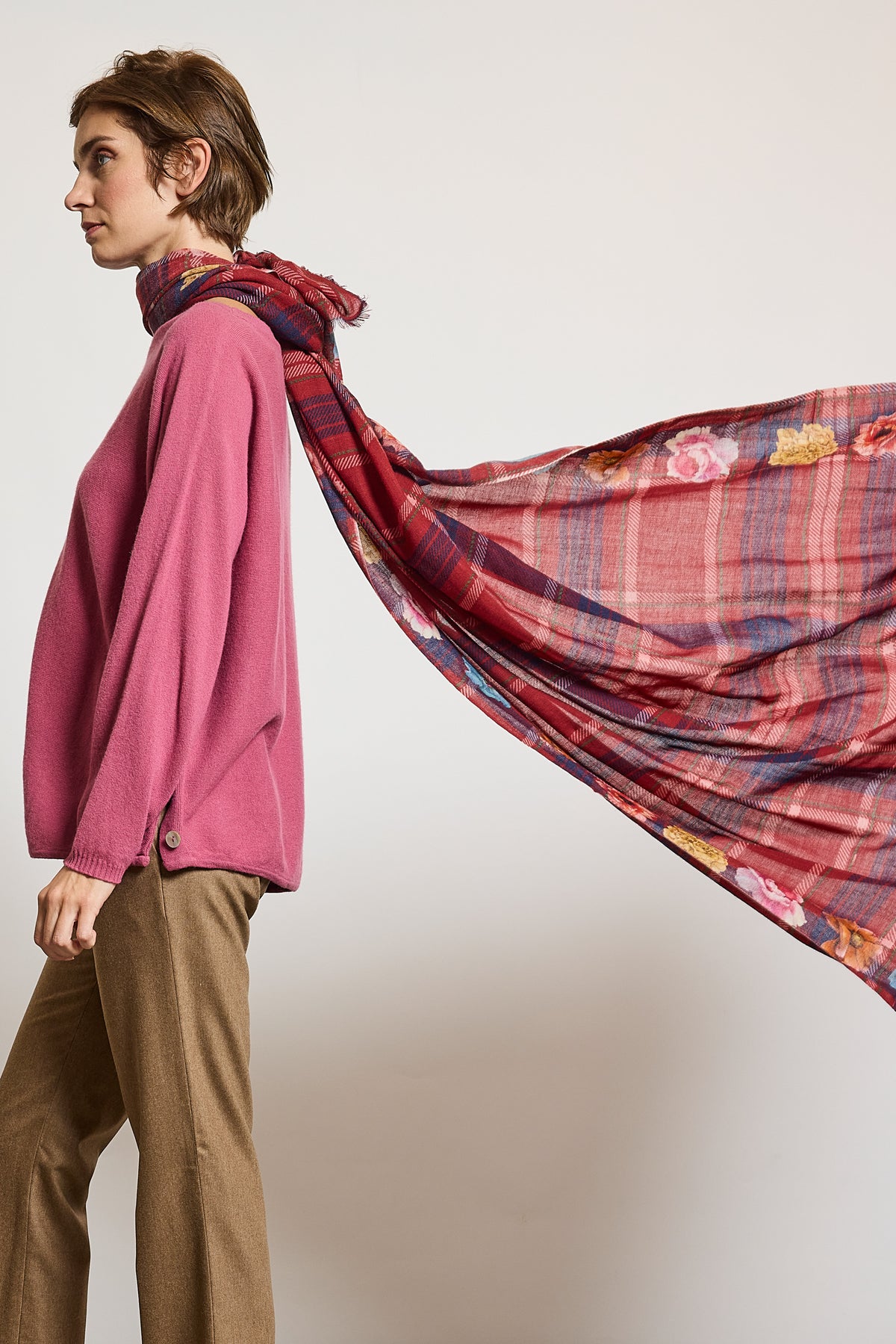 WOOL SCARF RED