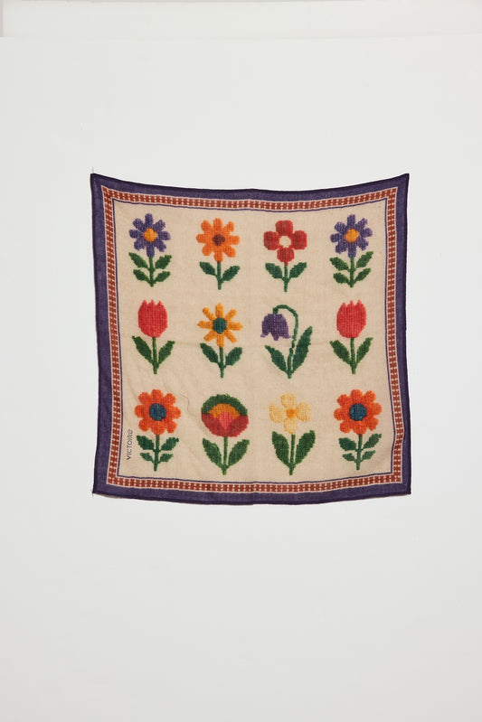 BANDANA EN LAINE BEIGE