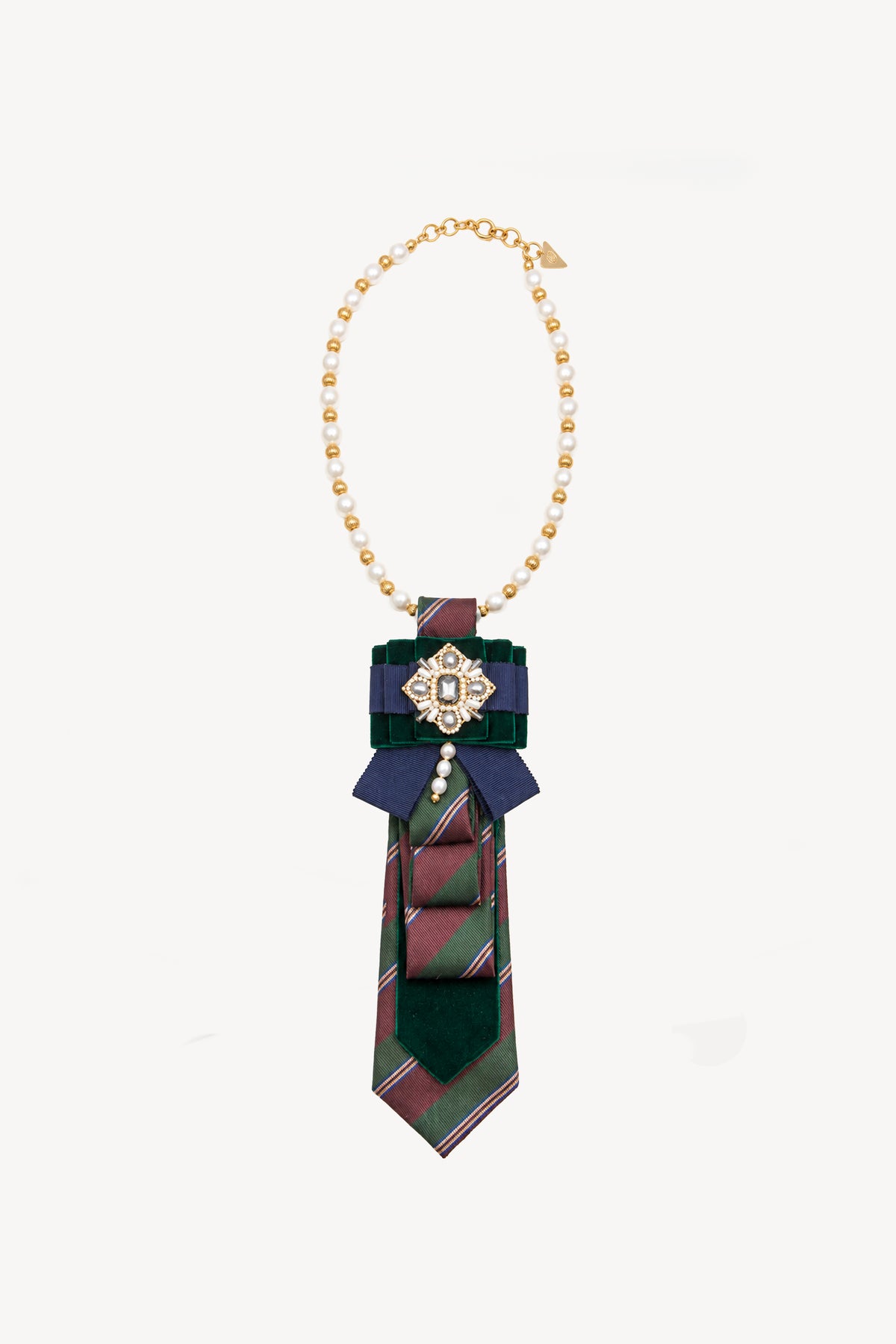 COLLIER CRAVATE VERT
