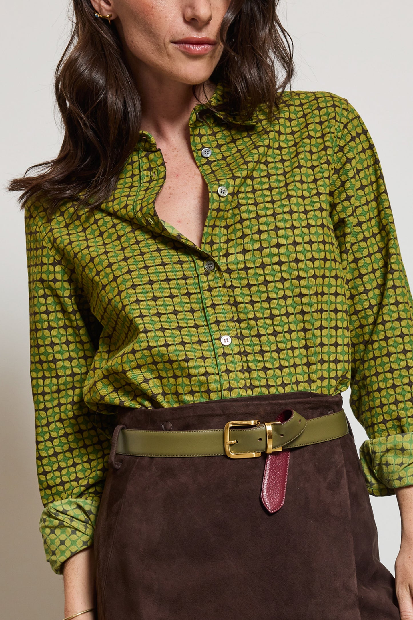 CEINTURE EN CUIR REVERSIBLE BORDEAUX