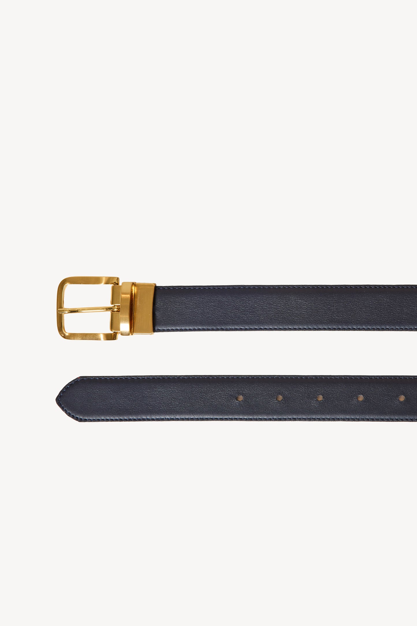 CEINTURE EN CUIR REVERSIBLE MARINE