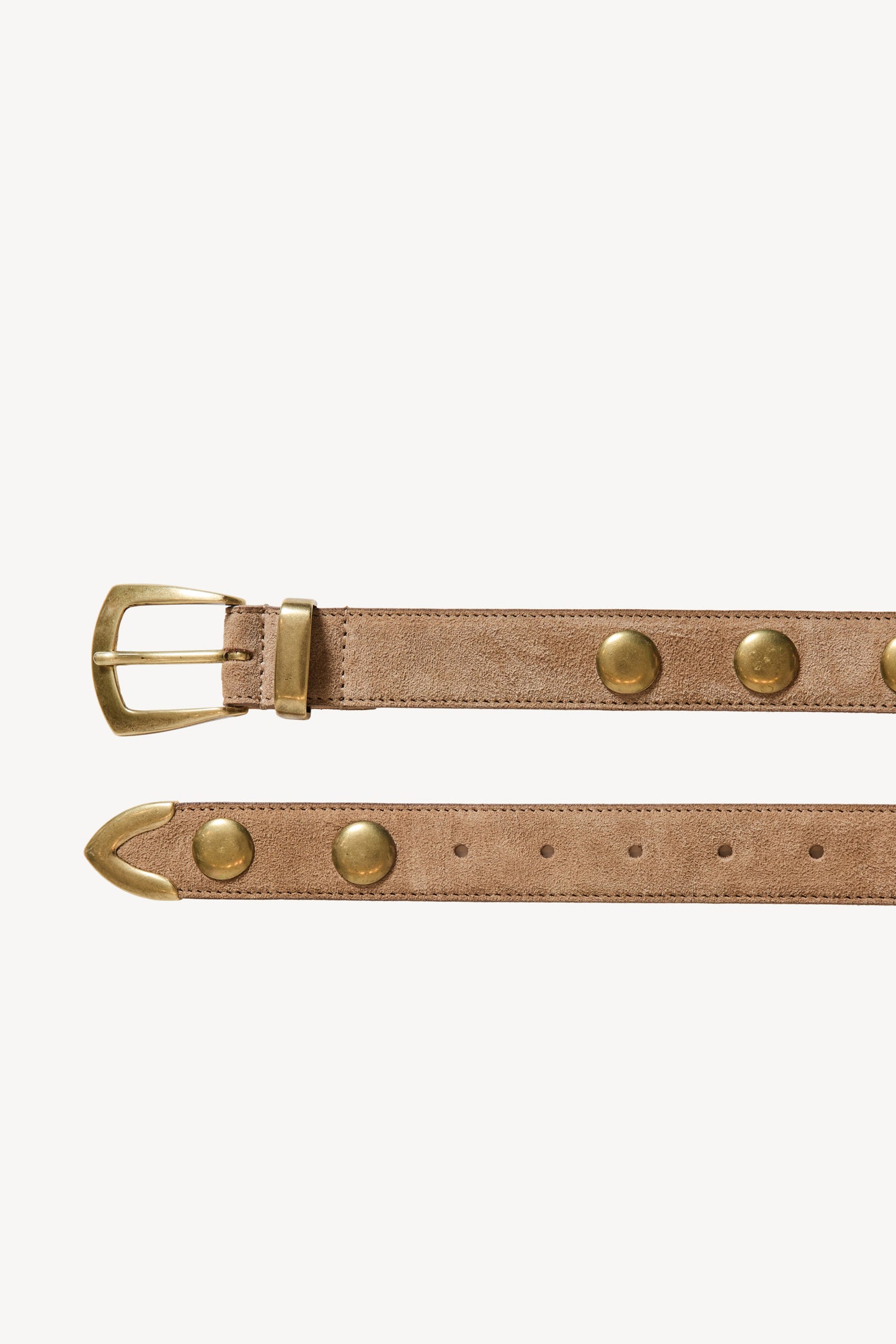 CEINTURE EN DAIM TAUPE