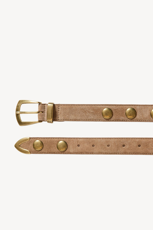 CEINTURE EN DAIM TAUPE