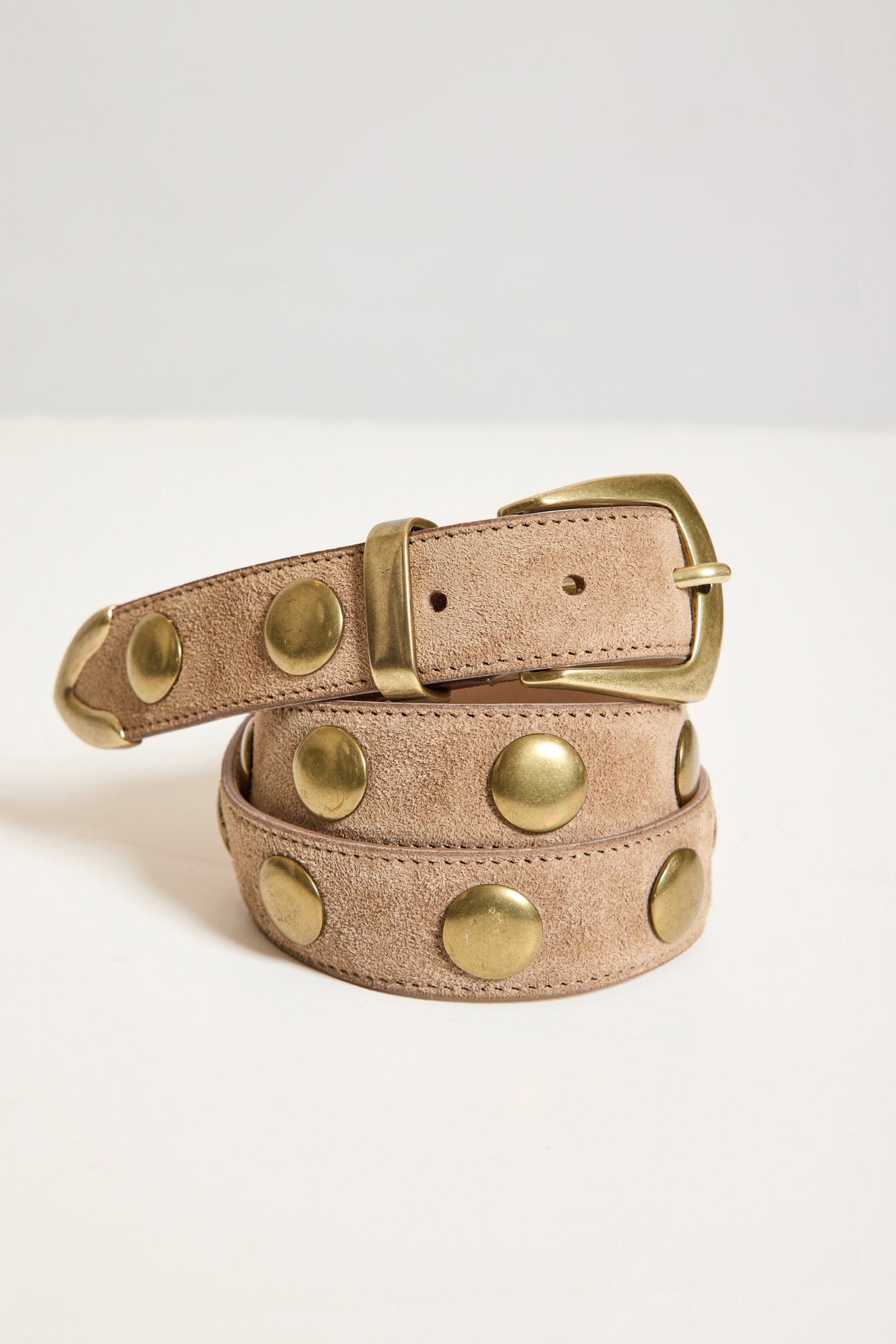 CEINTURE EN DAIM TAUPE