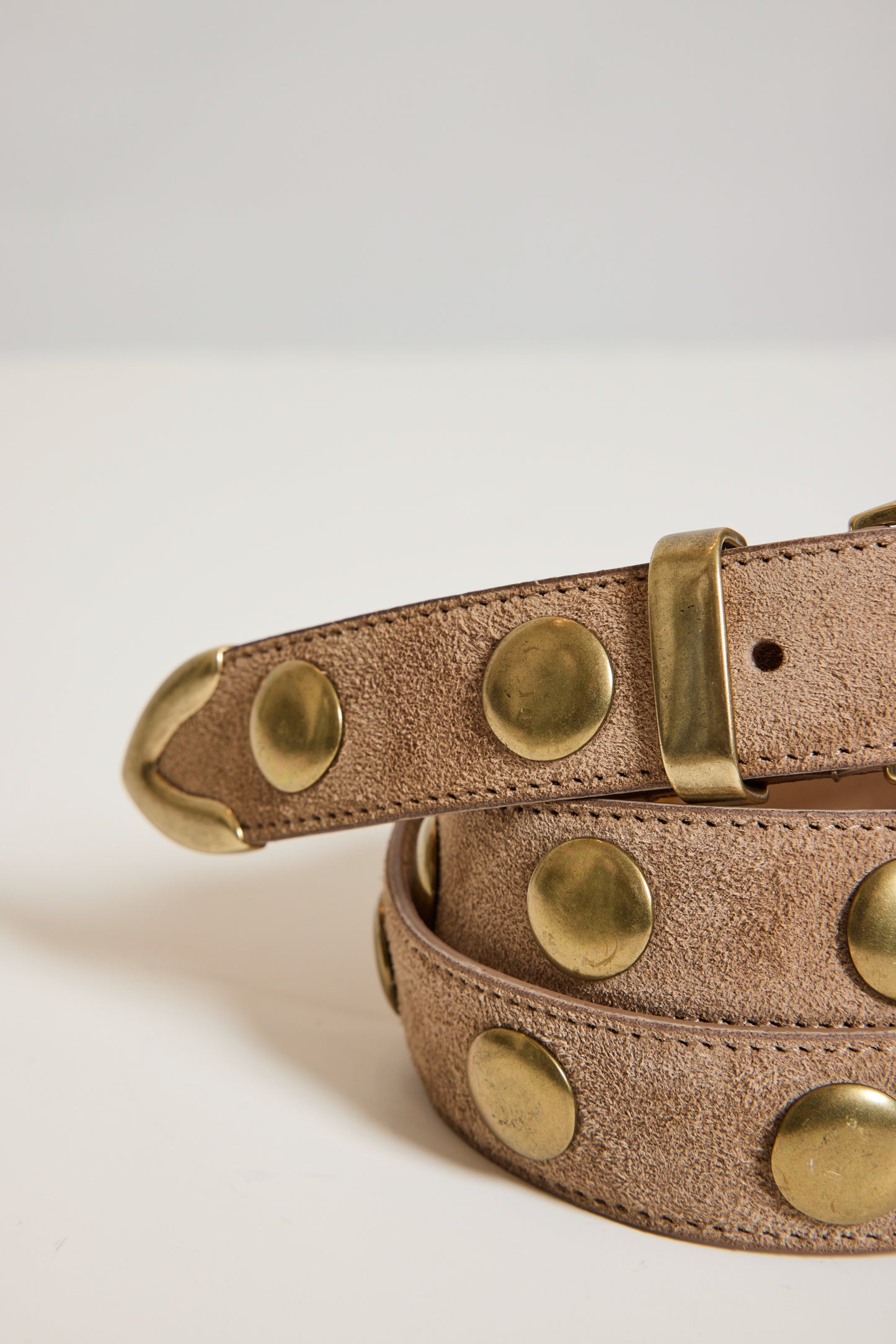 CEINTURE EN DAIM TAUPE