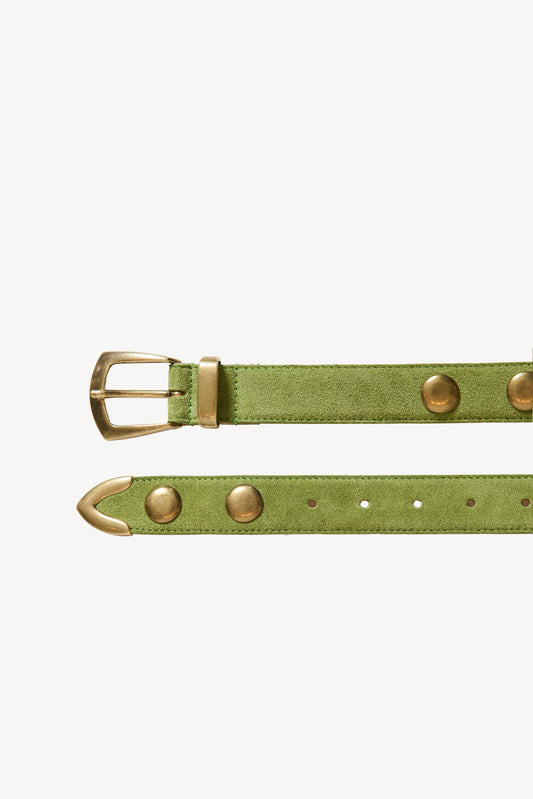 CEINTURE EN DAIM VERT