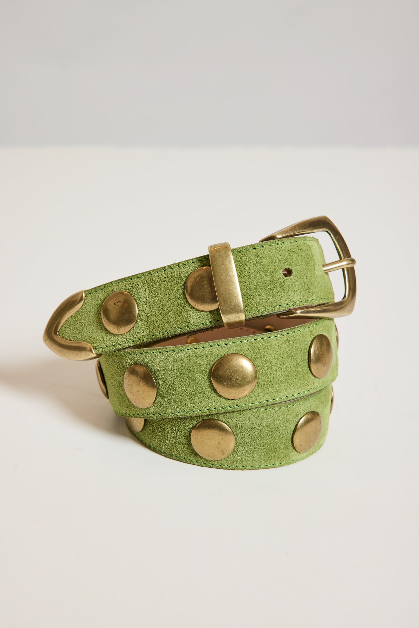 CEINTURE EN DAIM VERT