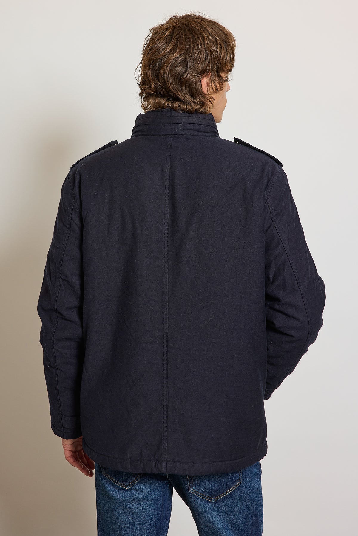 SAHARIENNE EN GABARDINE MARINE