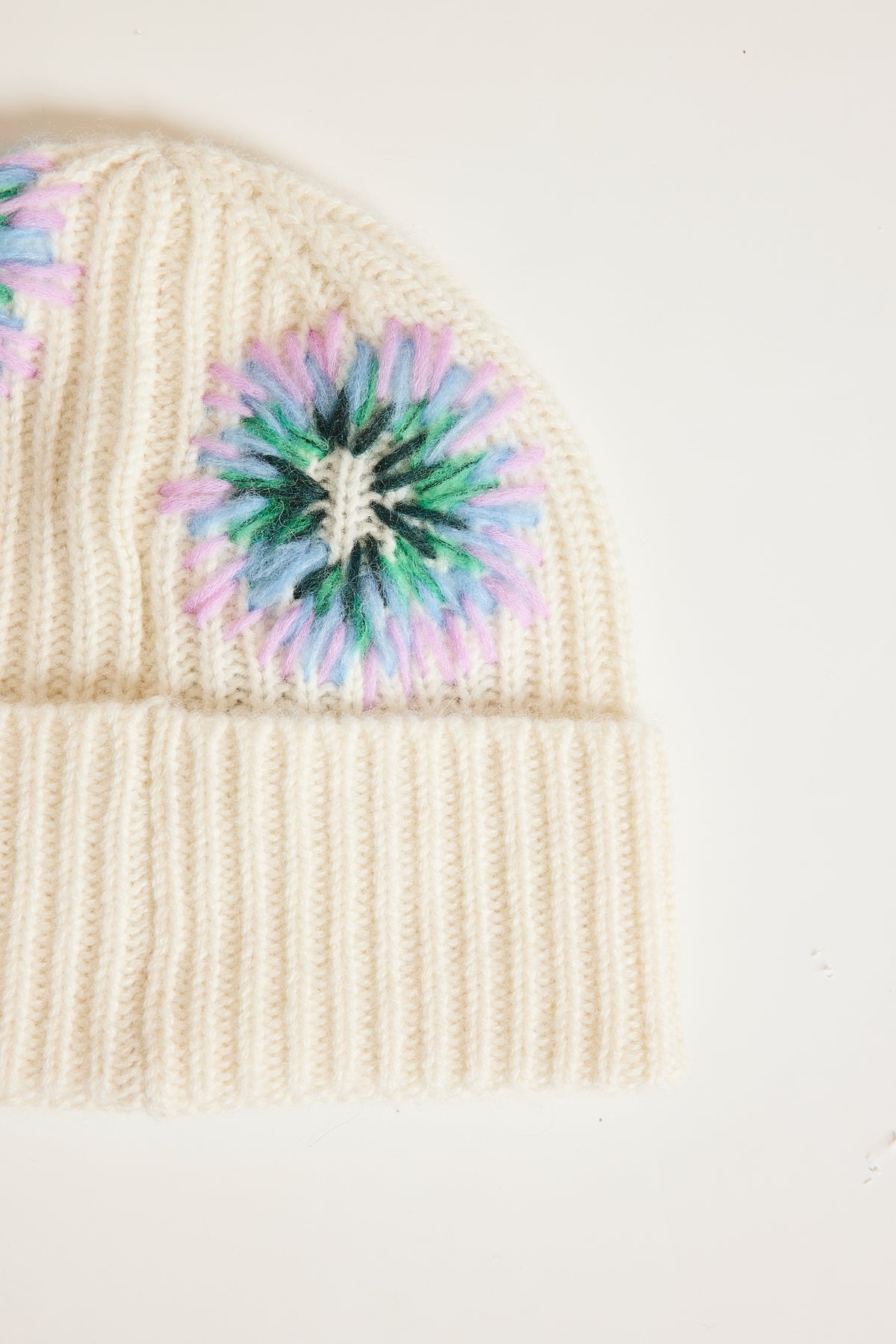 BONNET BRODÉ blanc