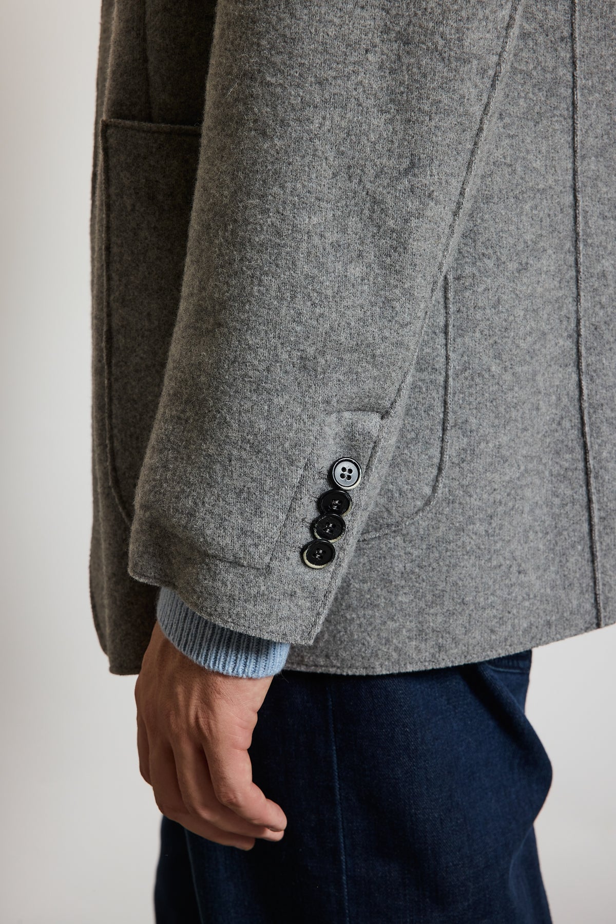WOOL JACKET GRAY