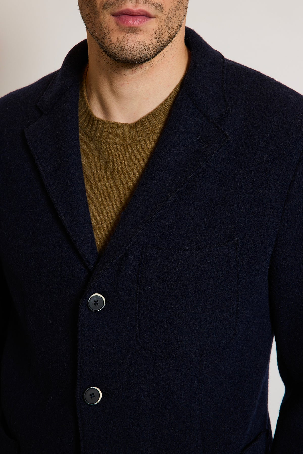 WOOL JACKET NAVY