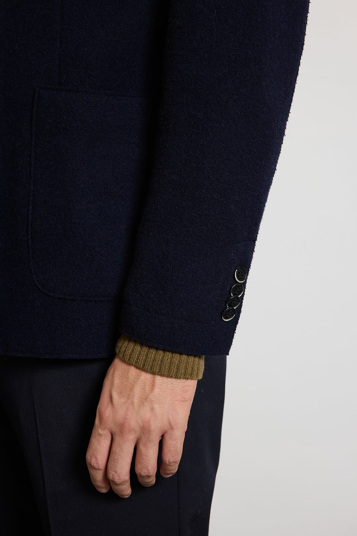 WOOL JACKET NAVY