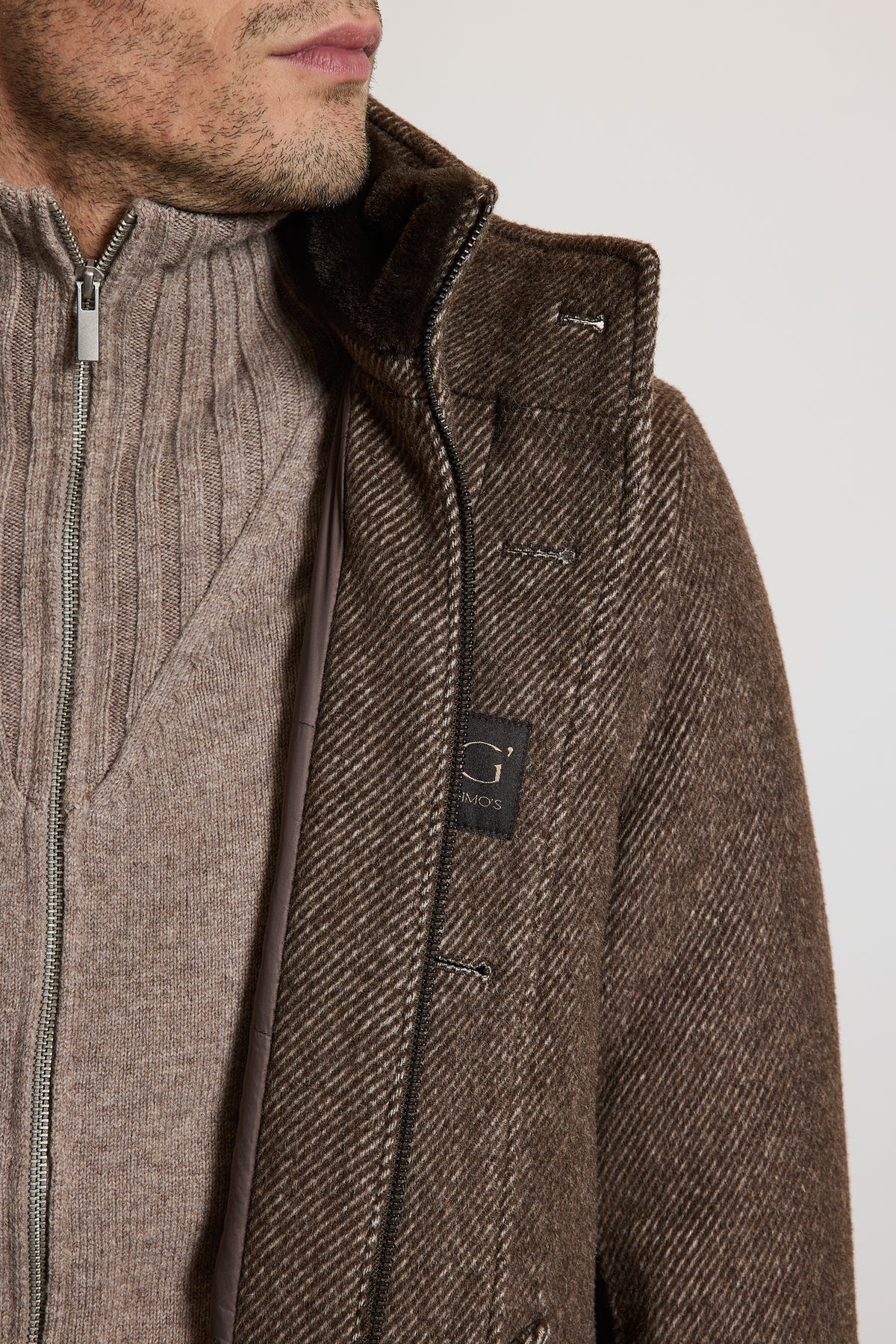 WOOL COAT TAUPE
