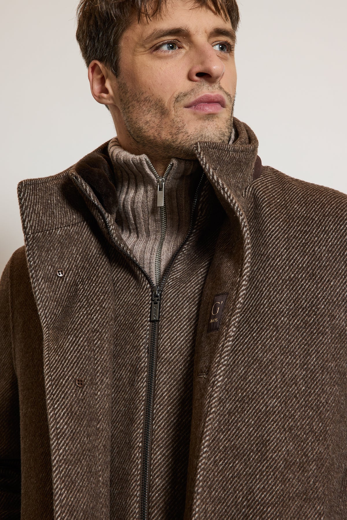 WOOL COAT TAUPE