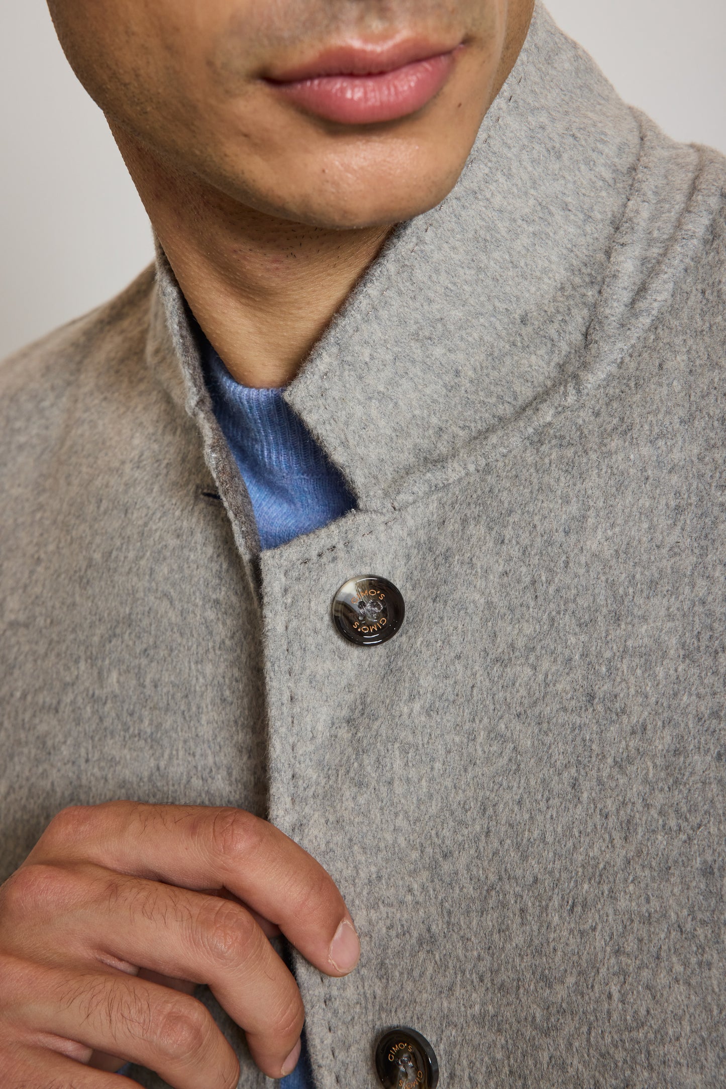 VESTE RÉVERSIBLE EN LAINE BICOLORE