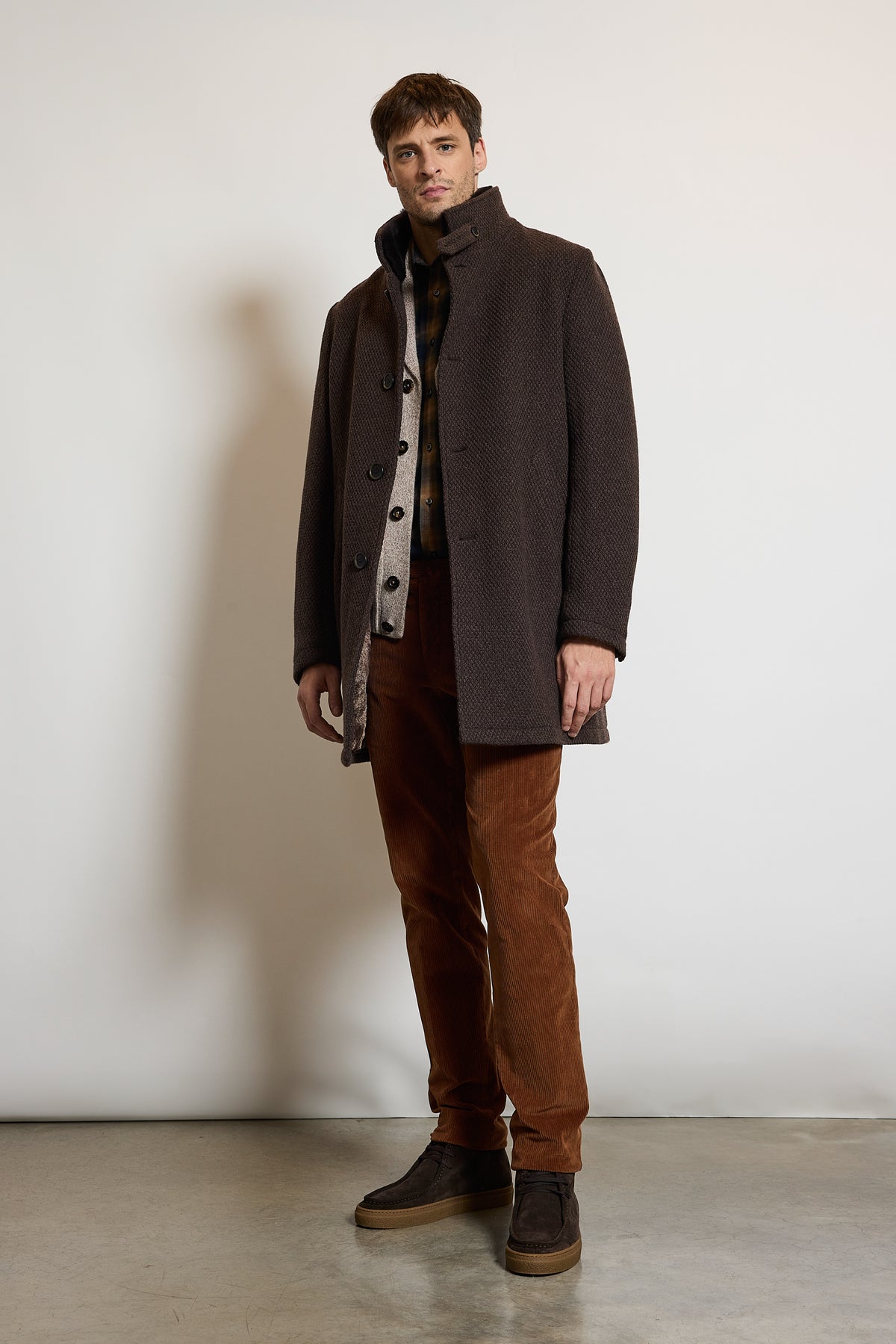 WOOL COAT CHOCOLATE