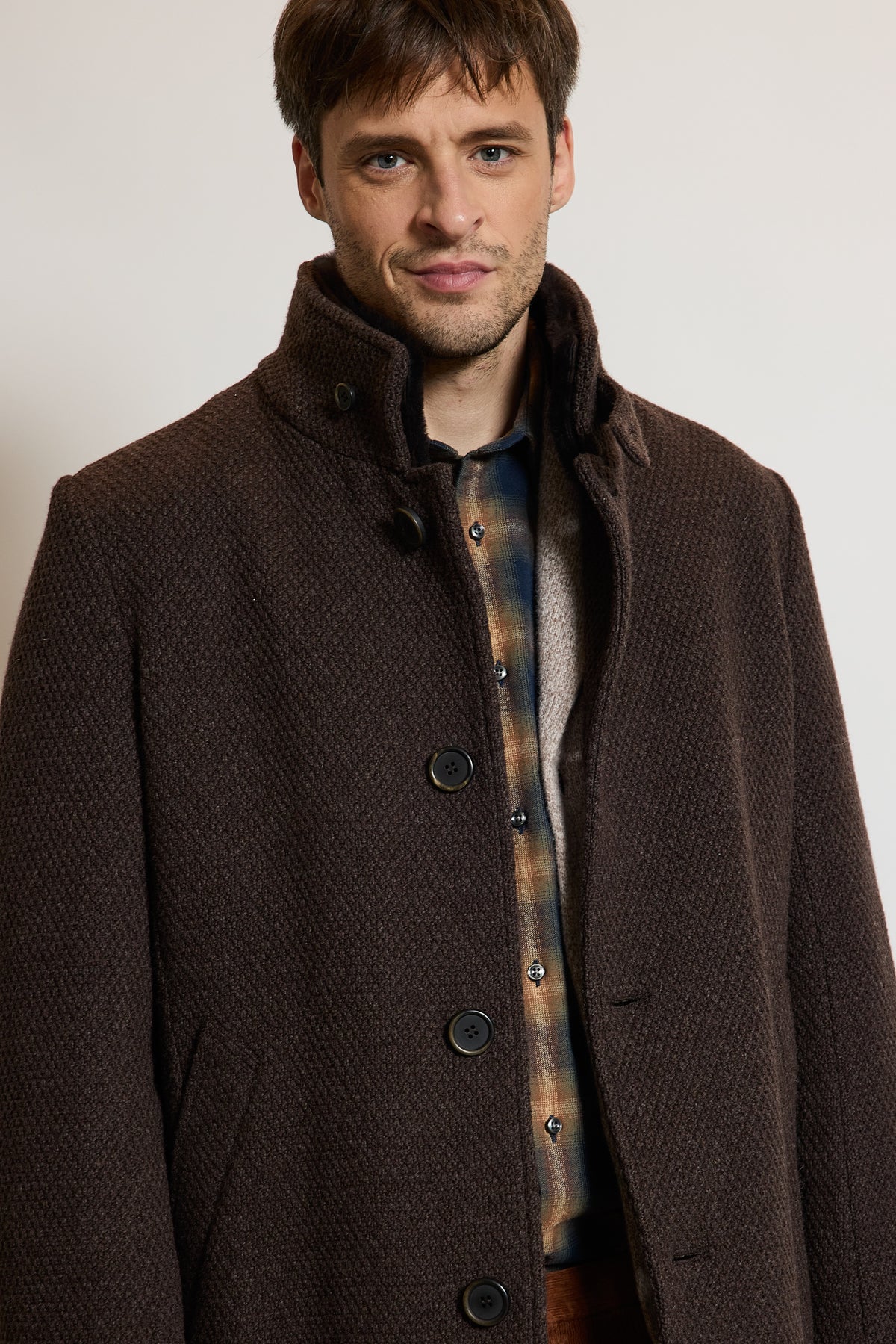 WOOL COAT CHOCOLATE