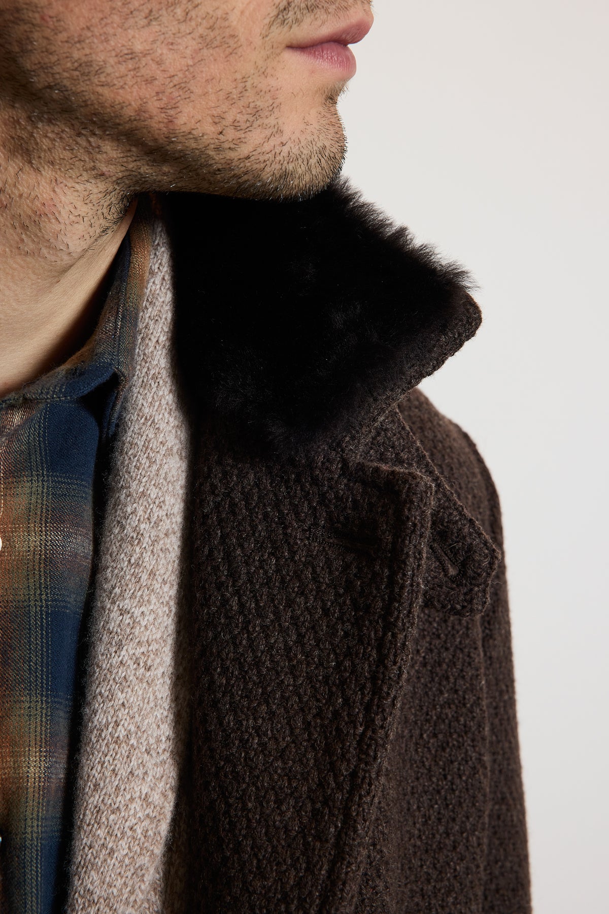 WOOL COAT CHOCOLATE