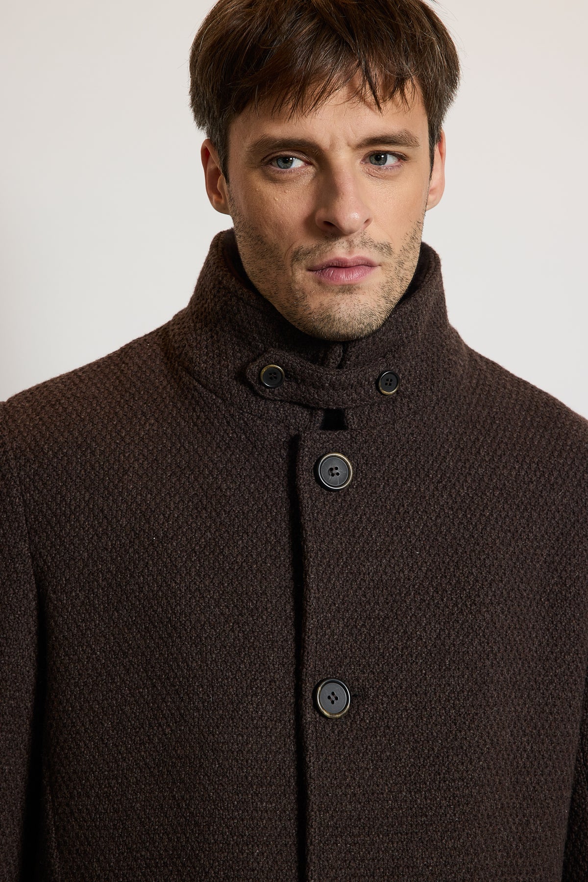WOOL COAT CHOCOLATE