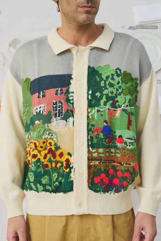 CARDIGAN EN LAINE OFF WHITE