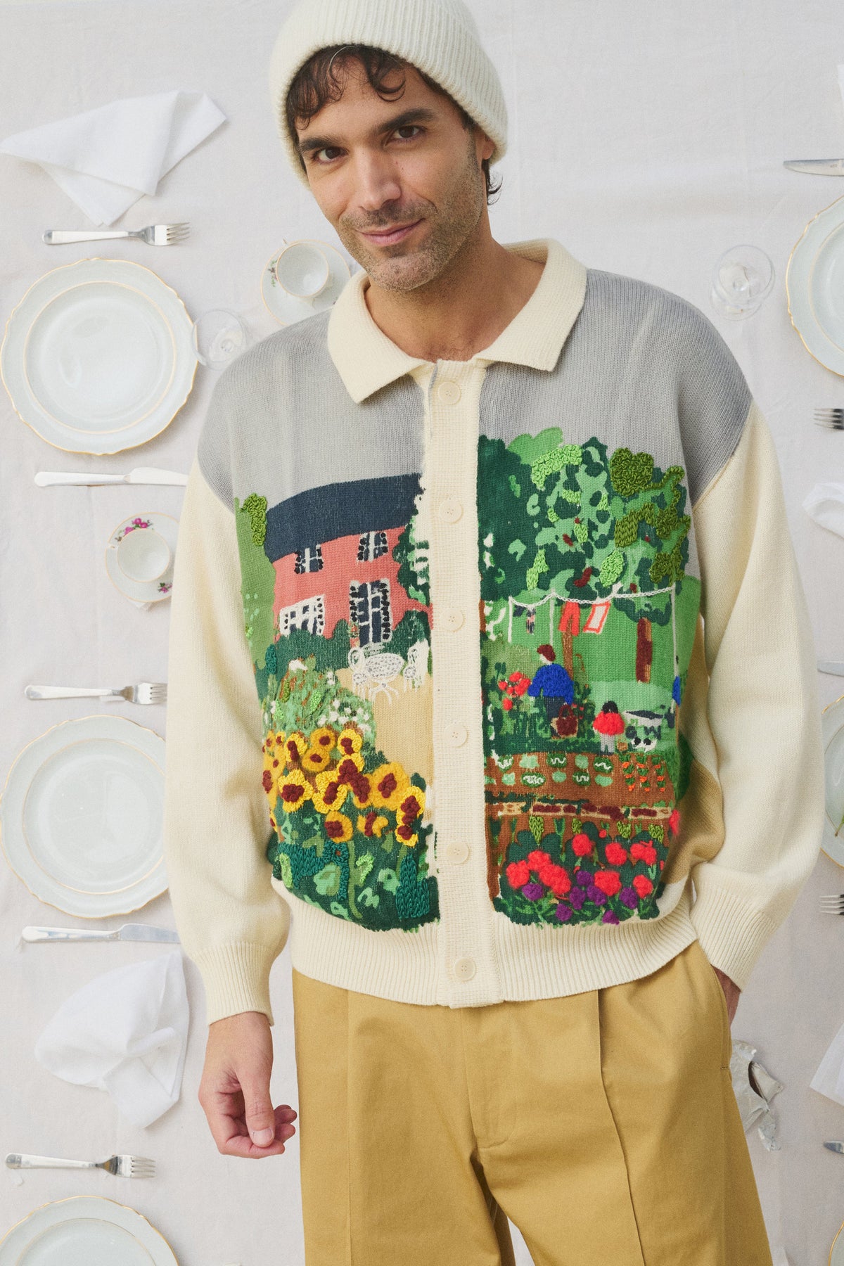 CARDIGAN EN LAINE OFF WHITE