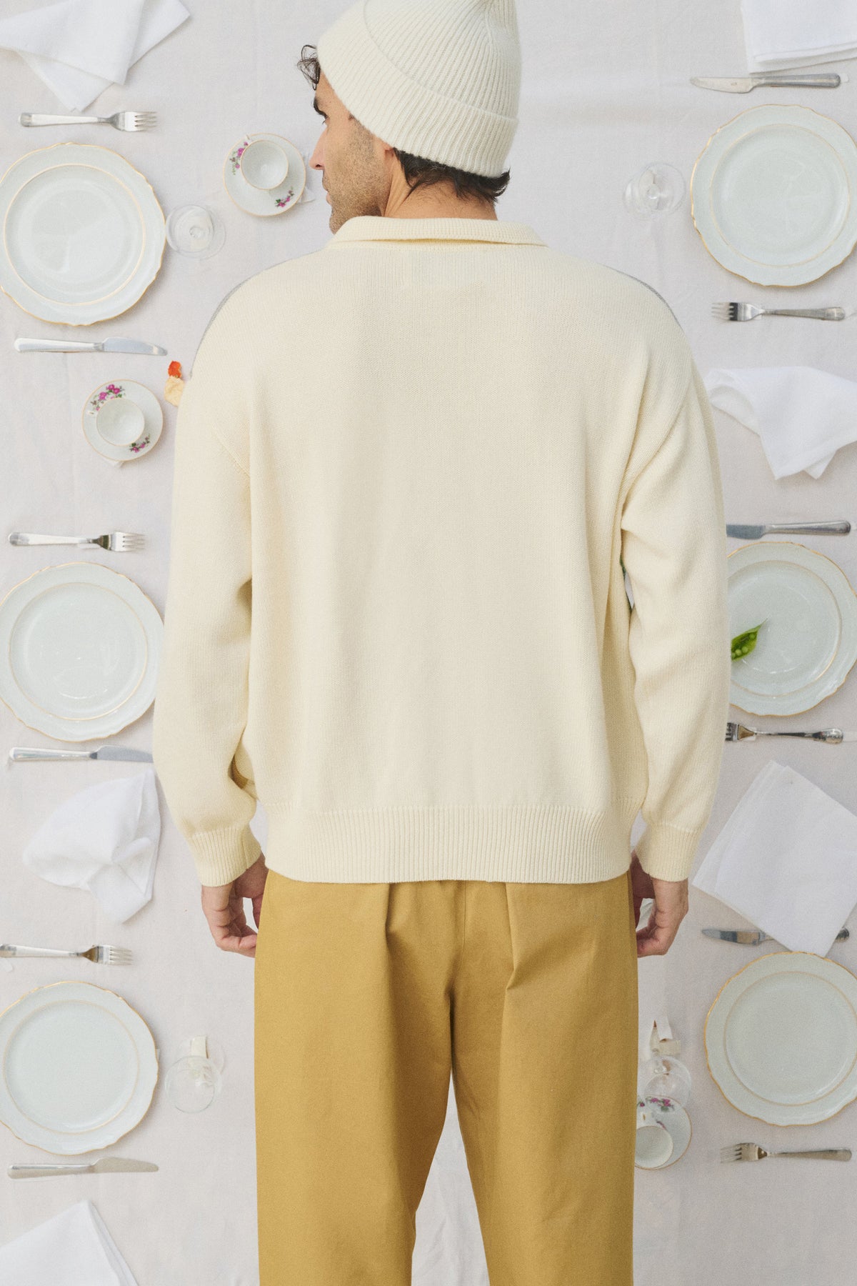 CARDIGAN EN LAINE OFF WHITE
