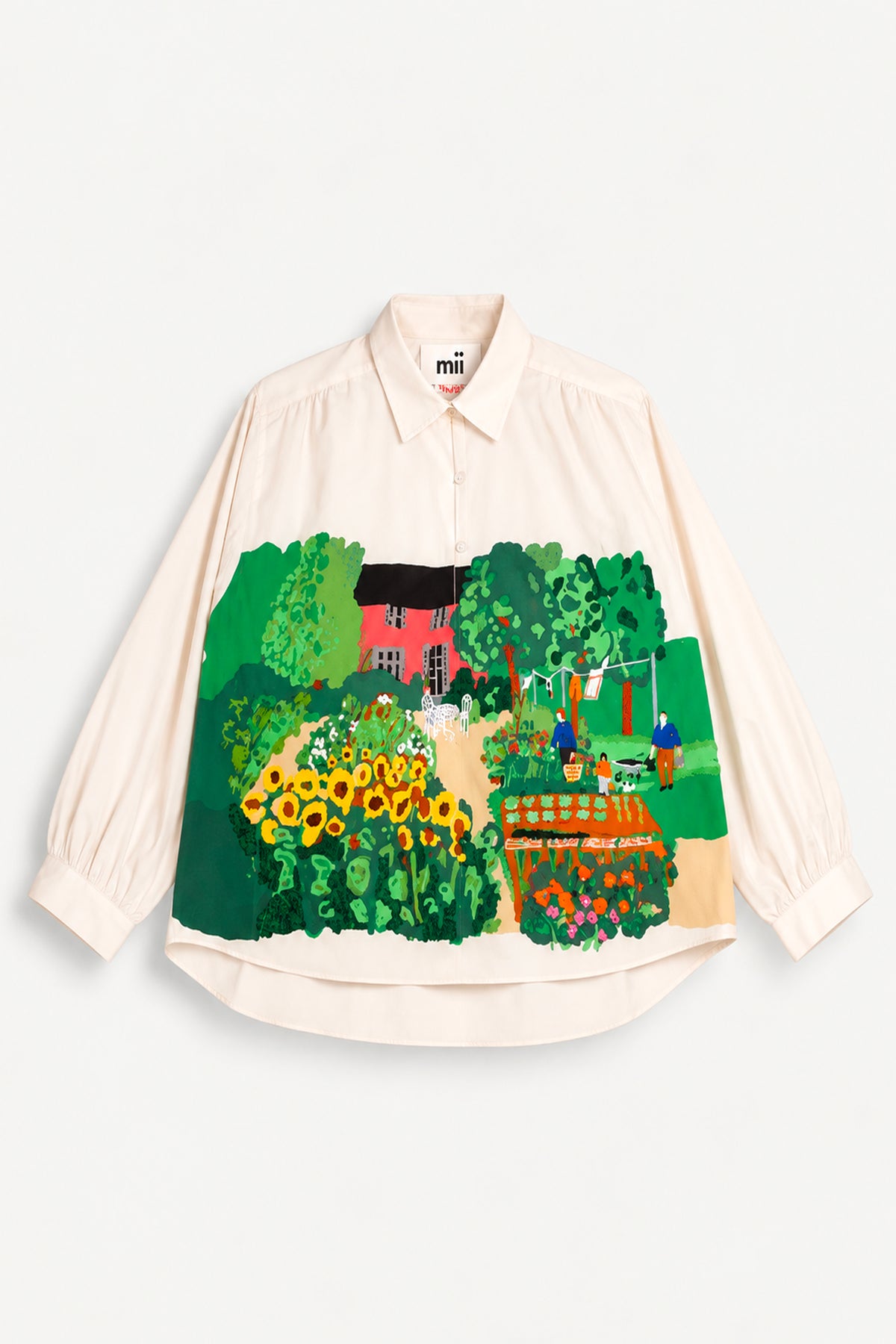 EMBROIDERED GARDEN BLOUSE MULTICOLORED