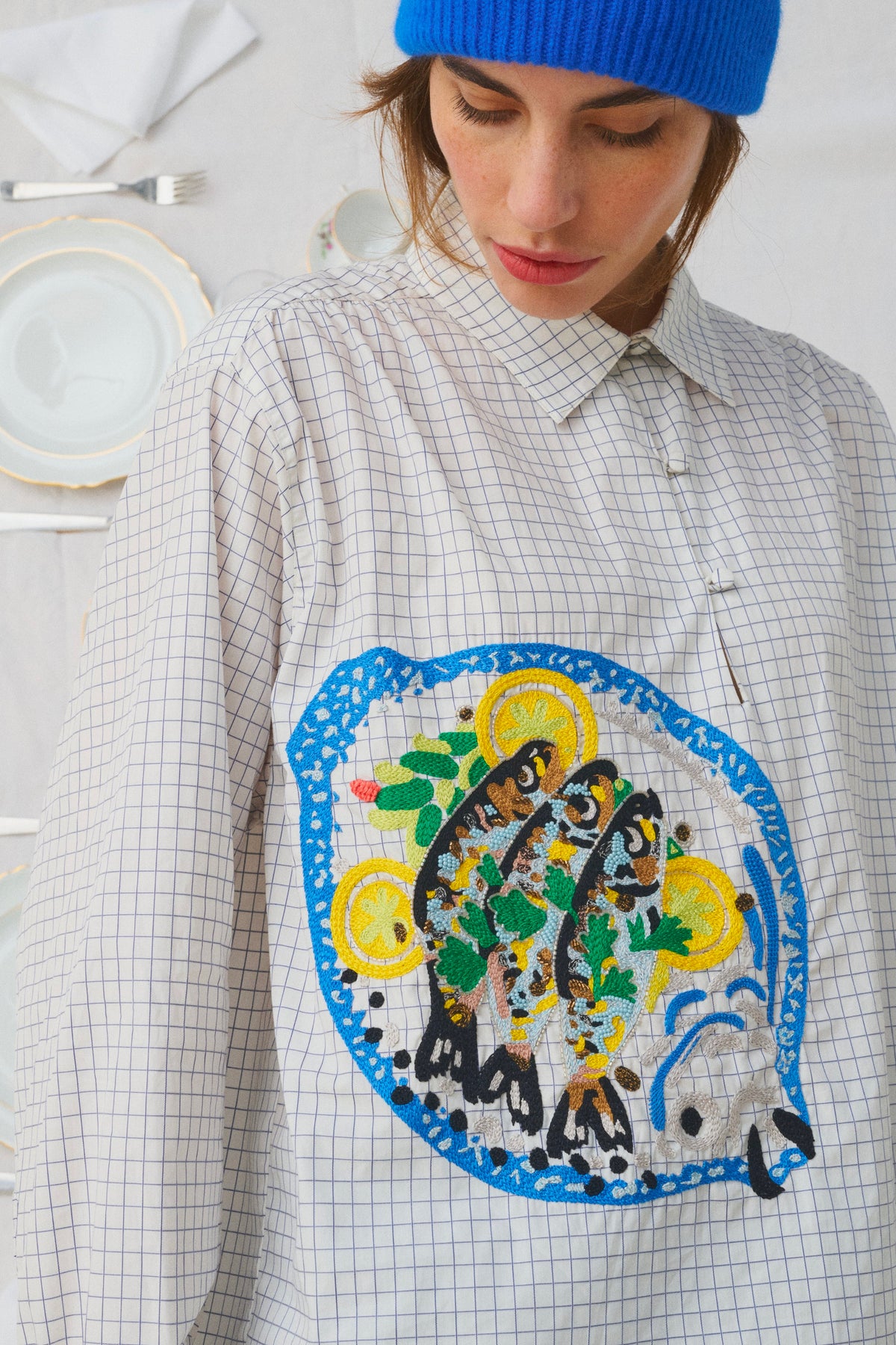 FISH SHIRT BLUE