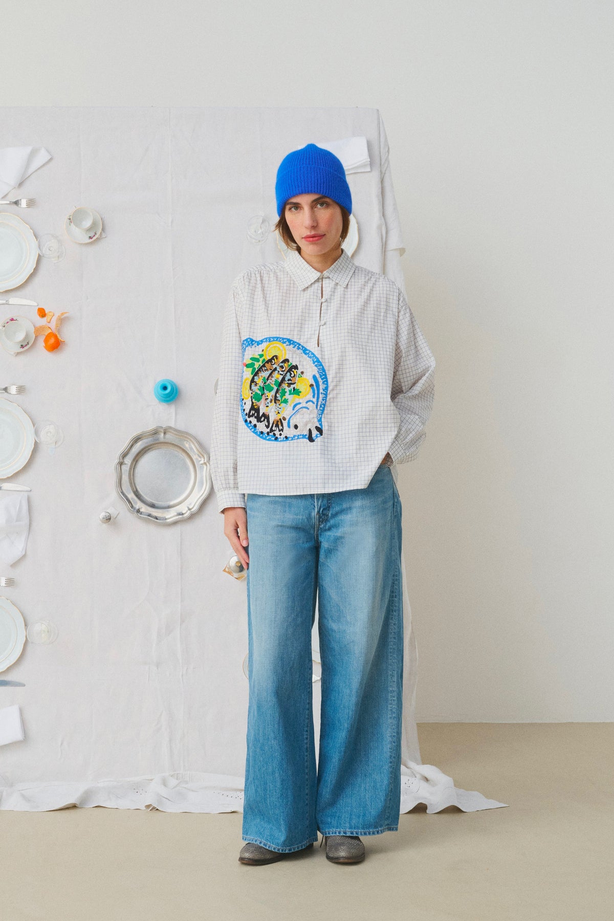 FISH SHIRT BLUE