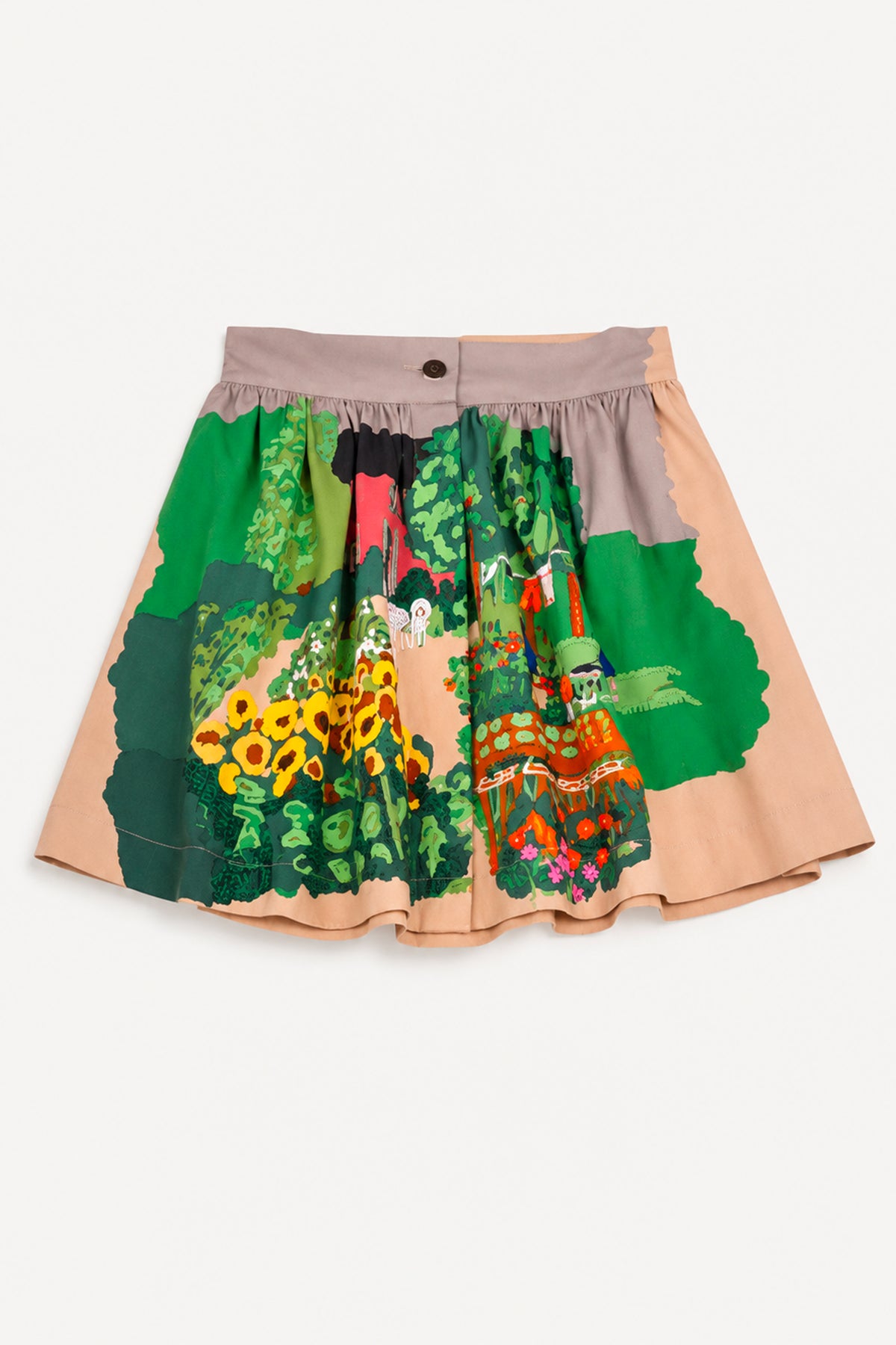 EMBOIDERED SKIRT MULTICOLORED