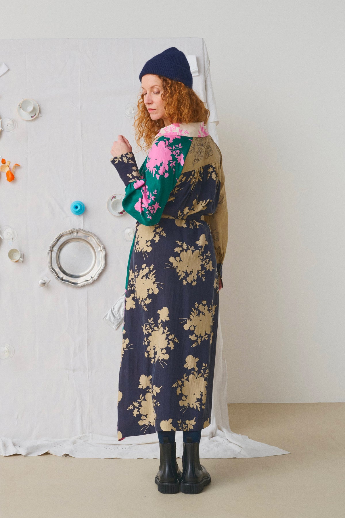 SILK DRESS MULTICOLORED