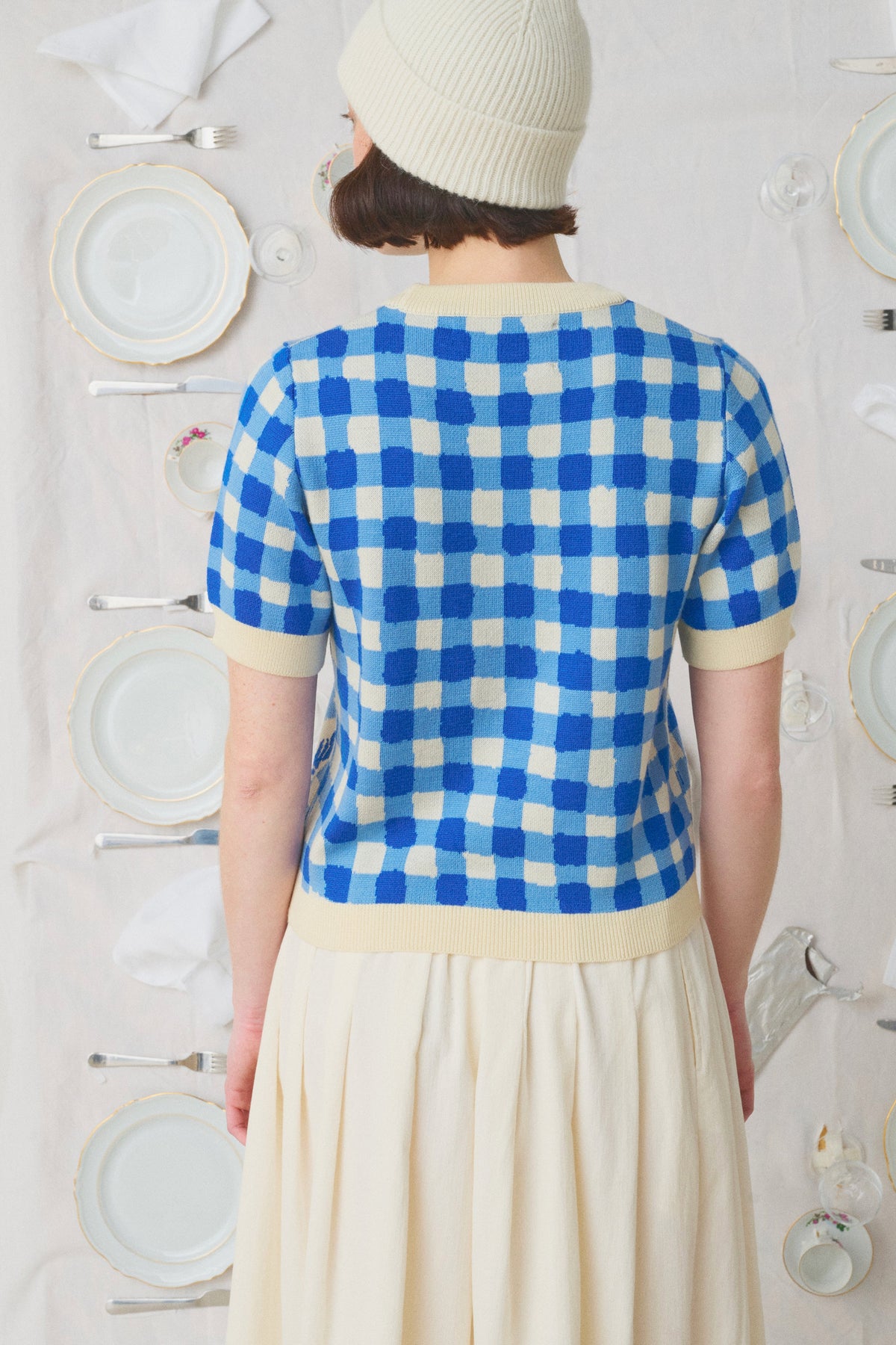 VICHY T-SHIRT BLUE