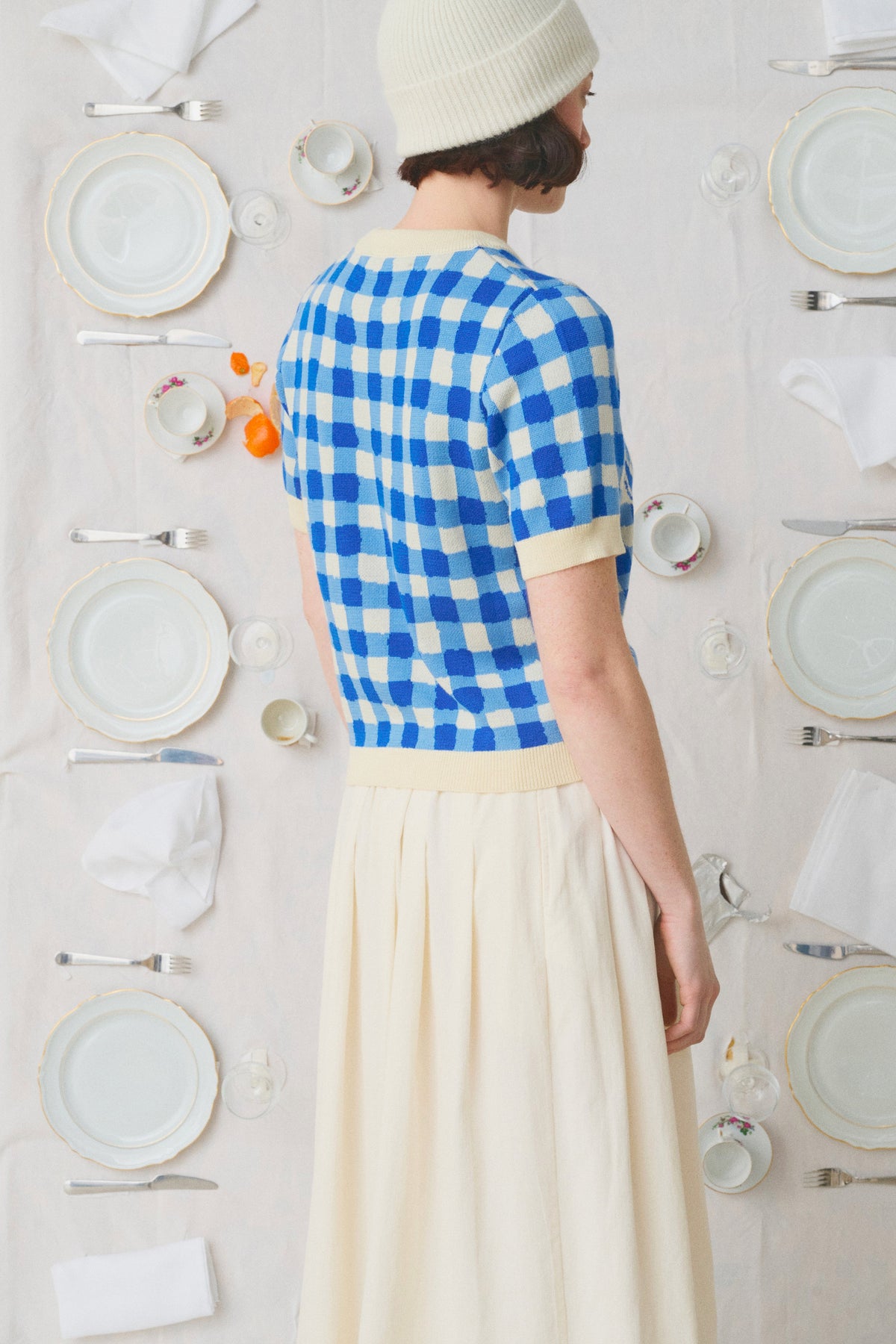 VICHY T-SHIRT BLUE