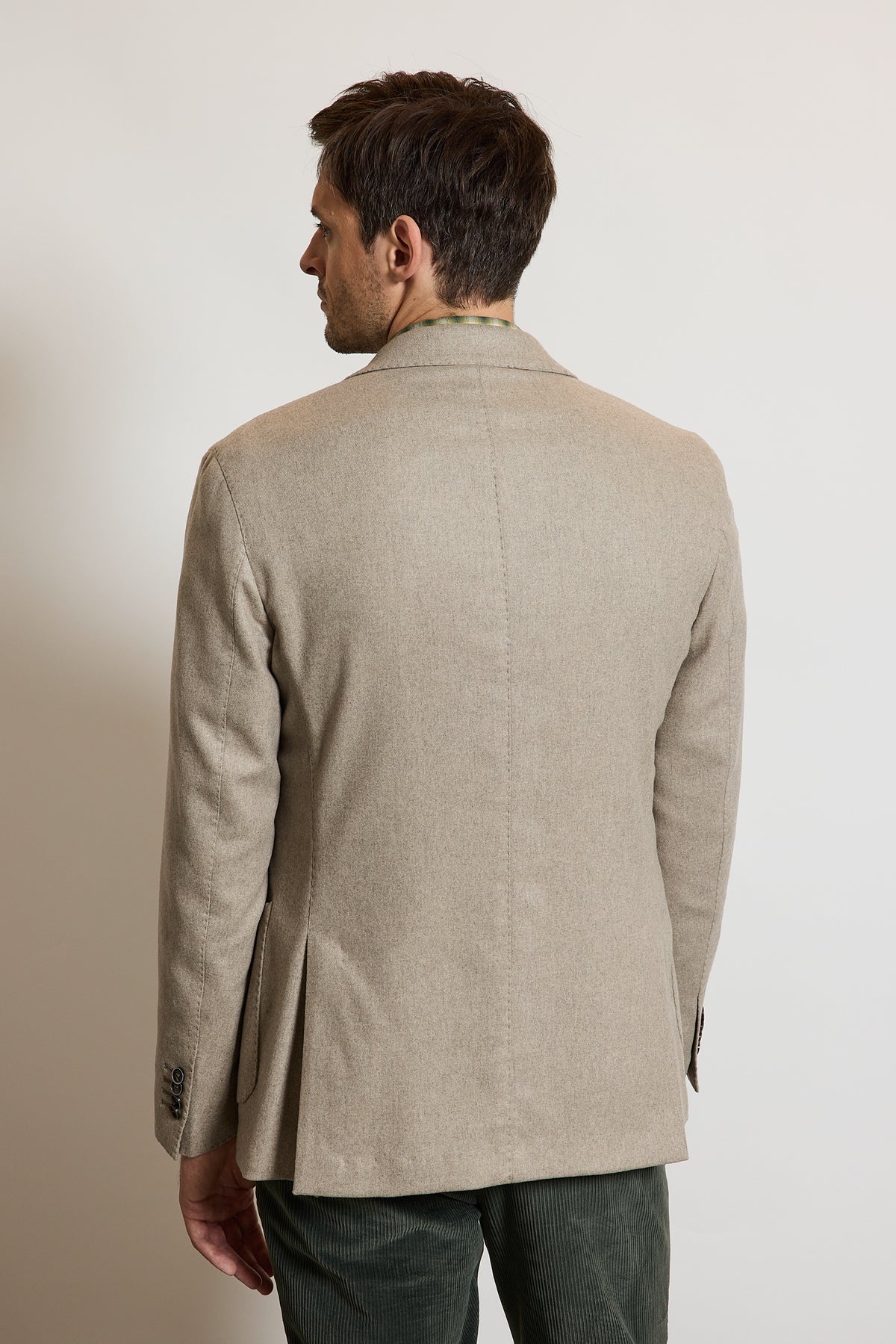 STRETCH CASHMERE JACKET BEIGE