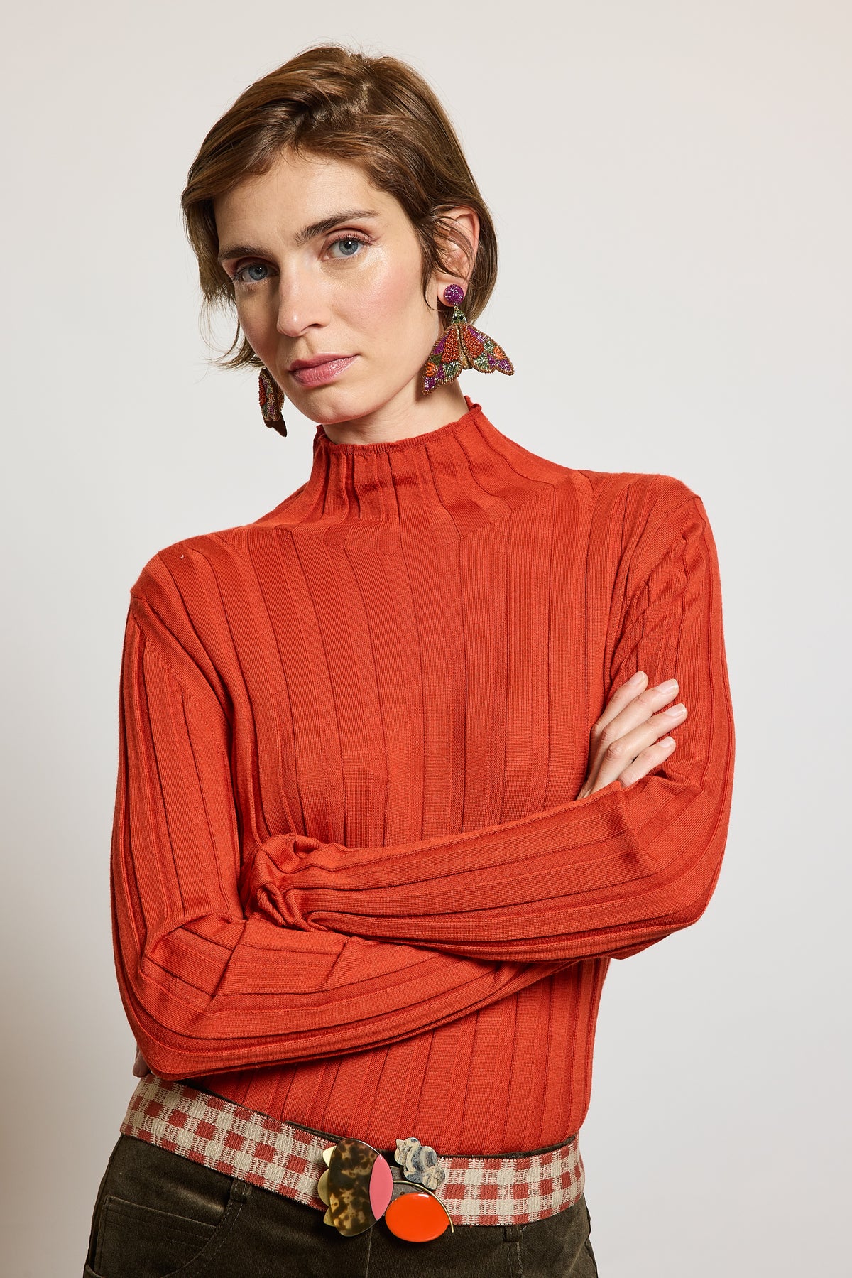 SOCKS SWEATER BRICK
