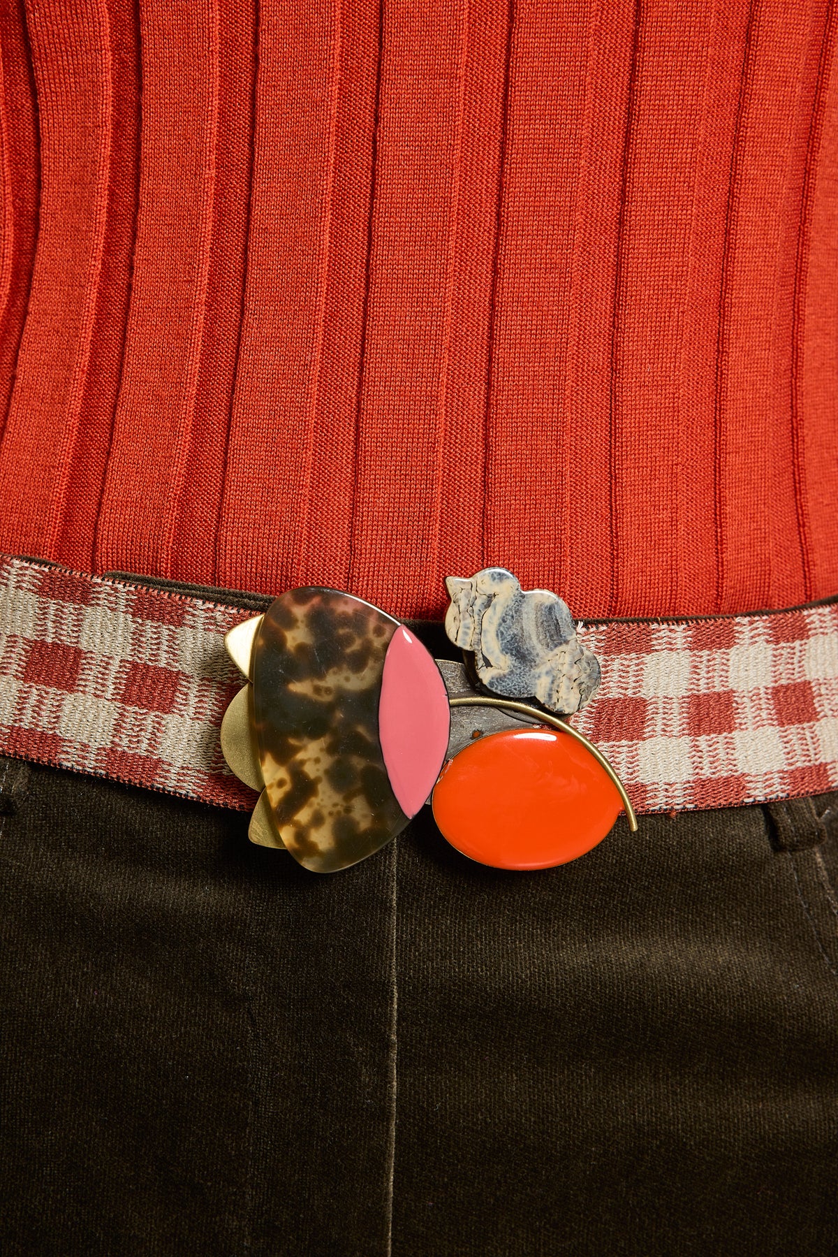 BAKELITE BELT BROWN