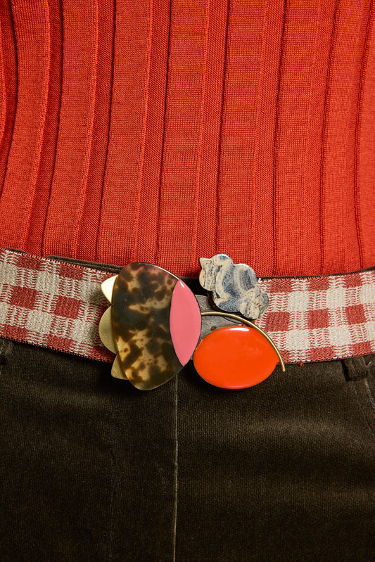 BAKELITE BELT BROWN