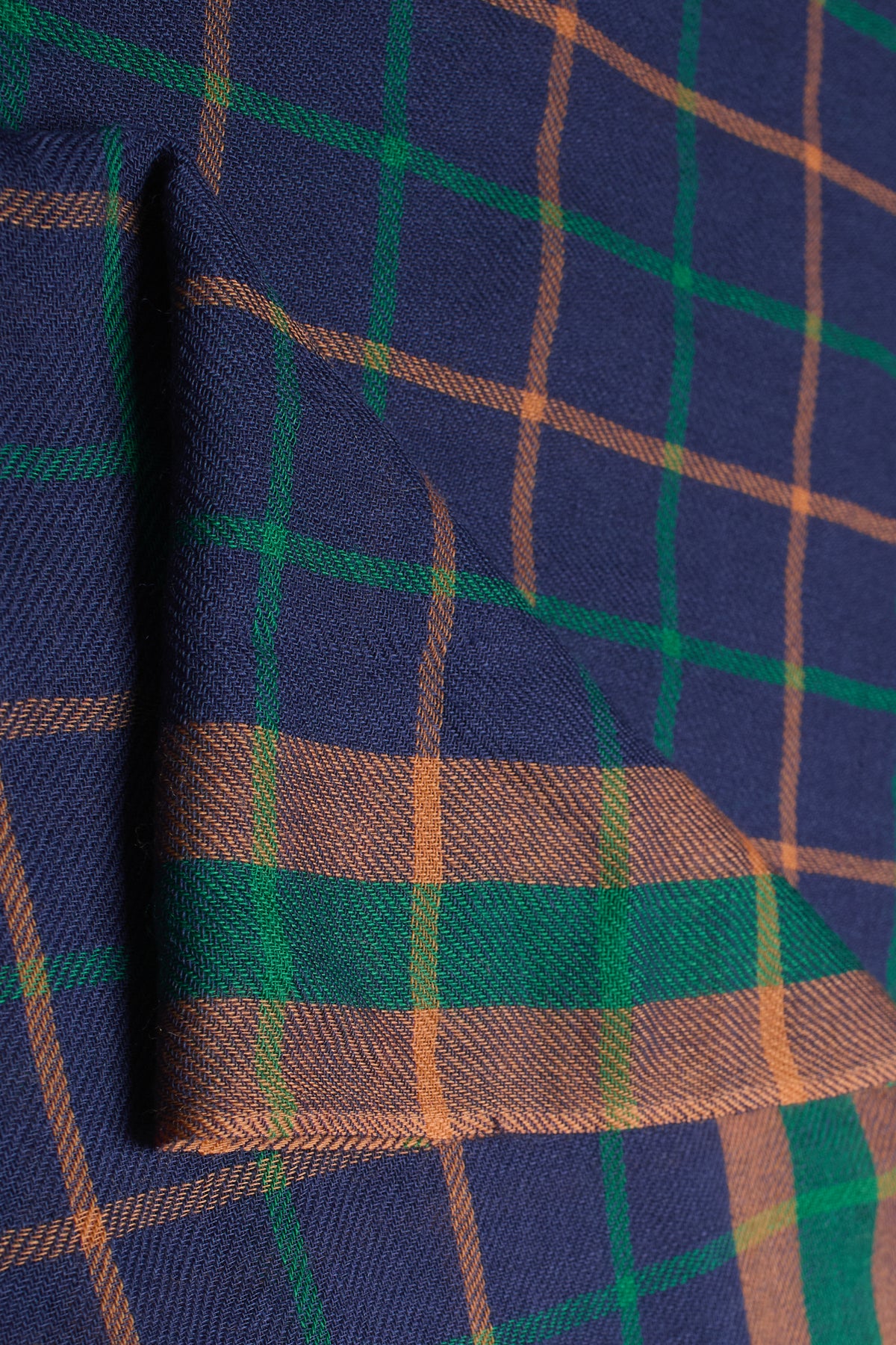 ECHARPE TARTAN INDIGO