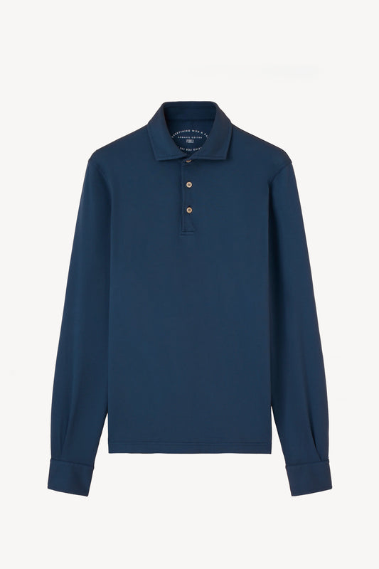 COTTON PIQUE POLO NAVY