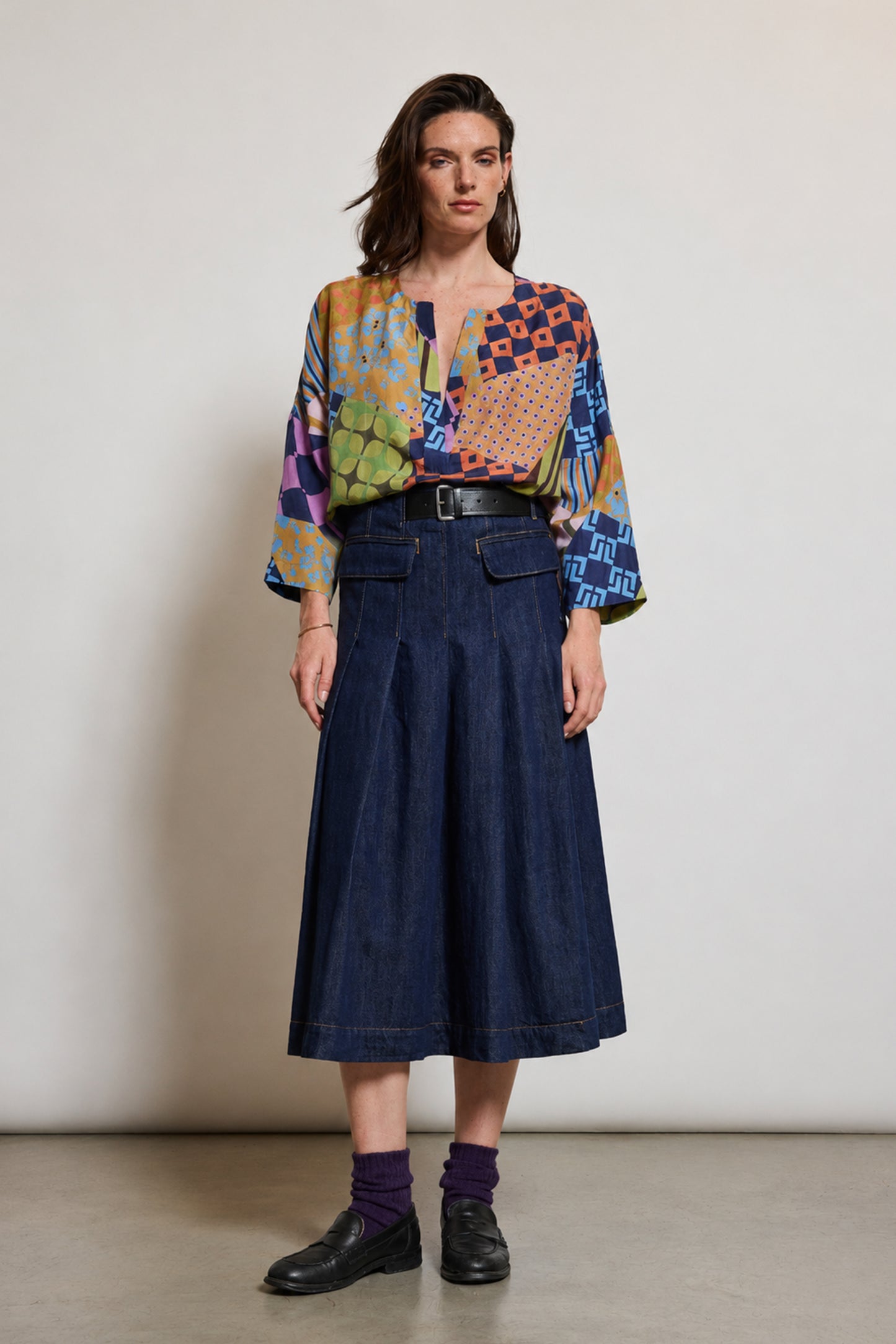 JUPE EN JEAN BLEUE
