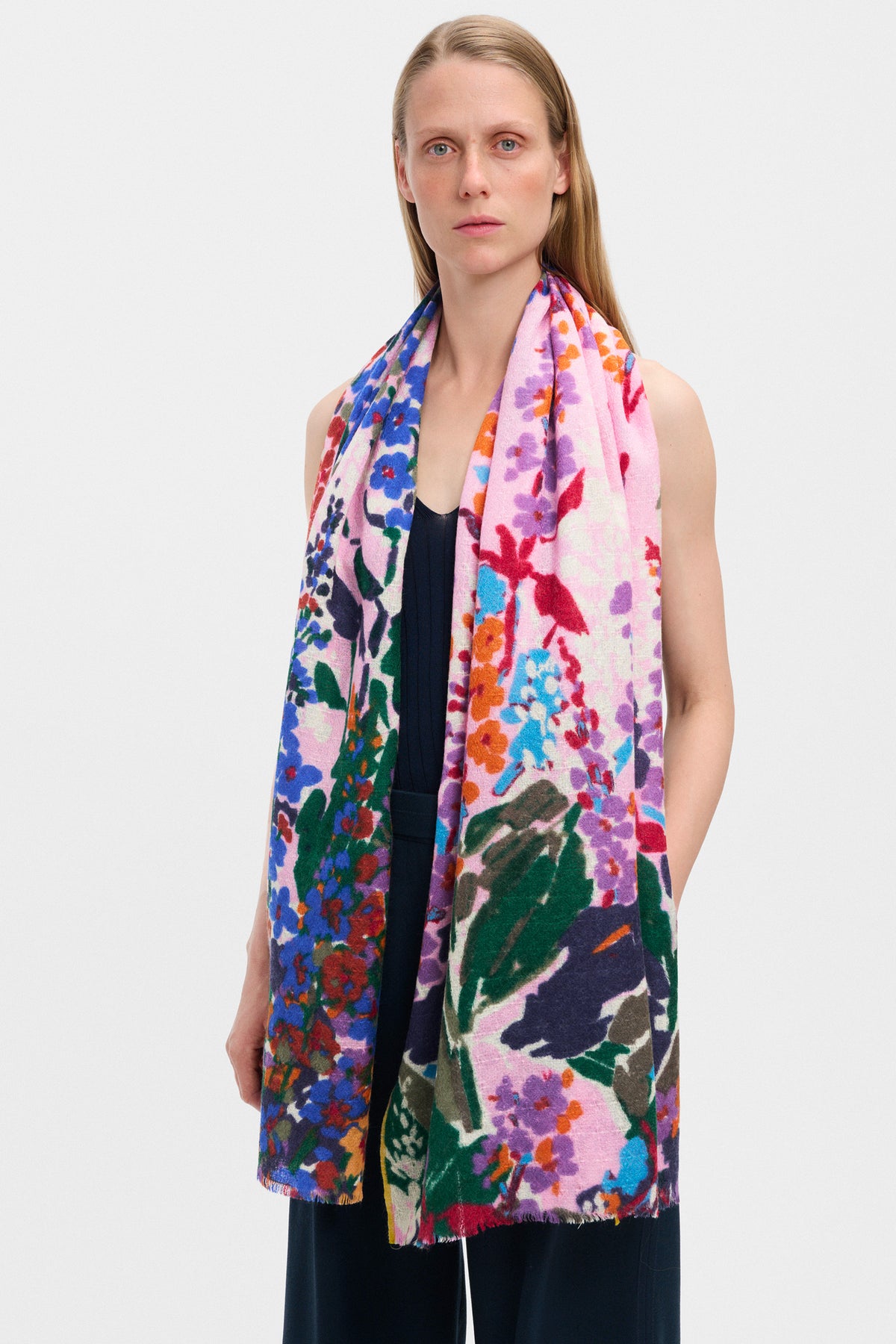 SCARF GARDEN PINK
