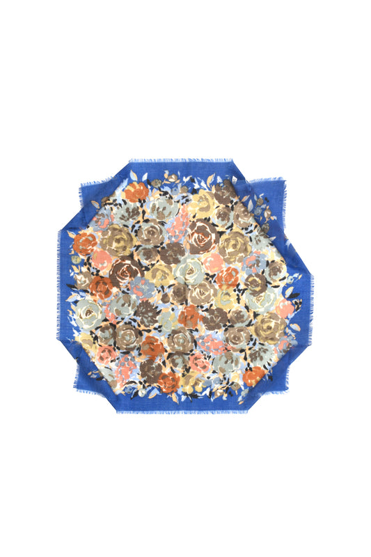 BANDANA FLEURS BLEU
