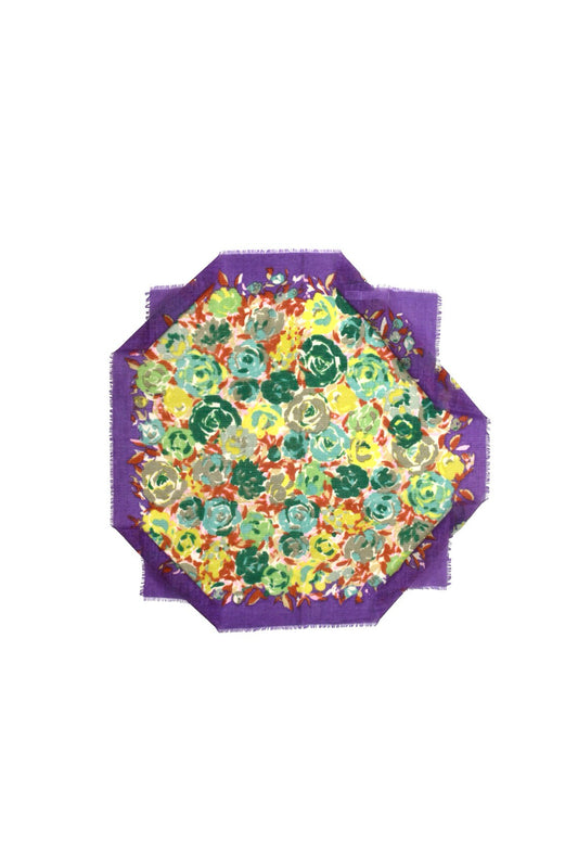 BANDANA FLEURS VIOLET