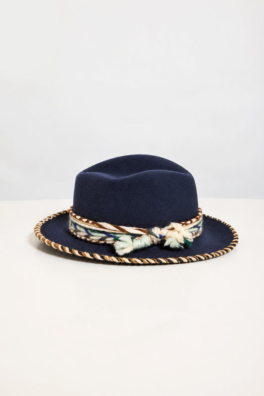 EMBROIDERED HAT NAVY