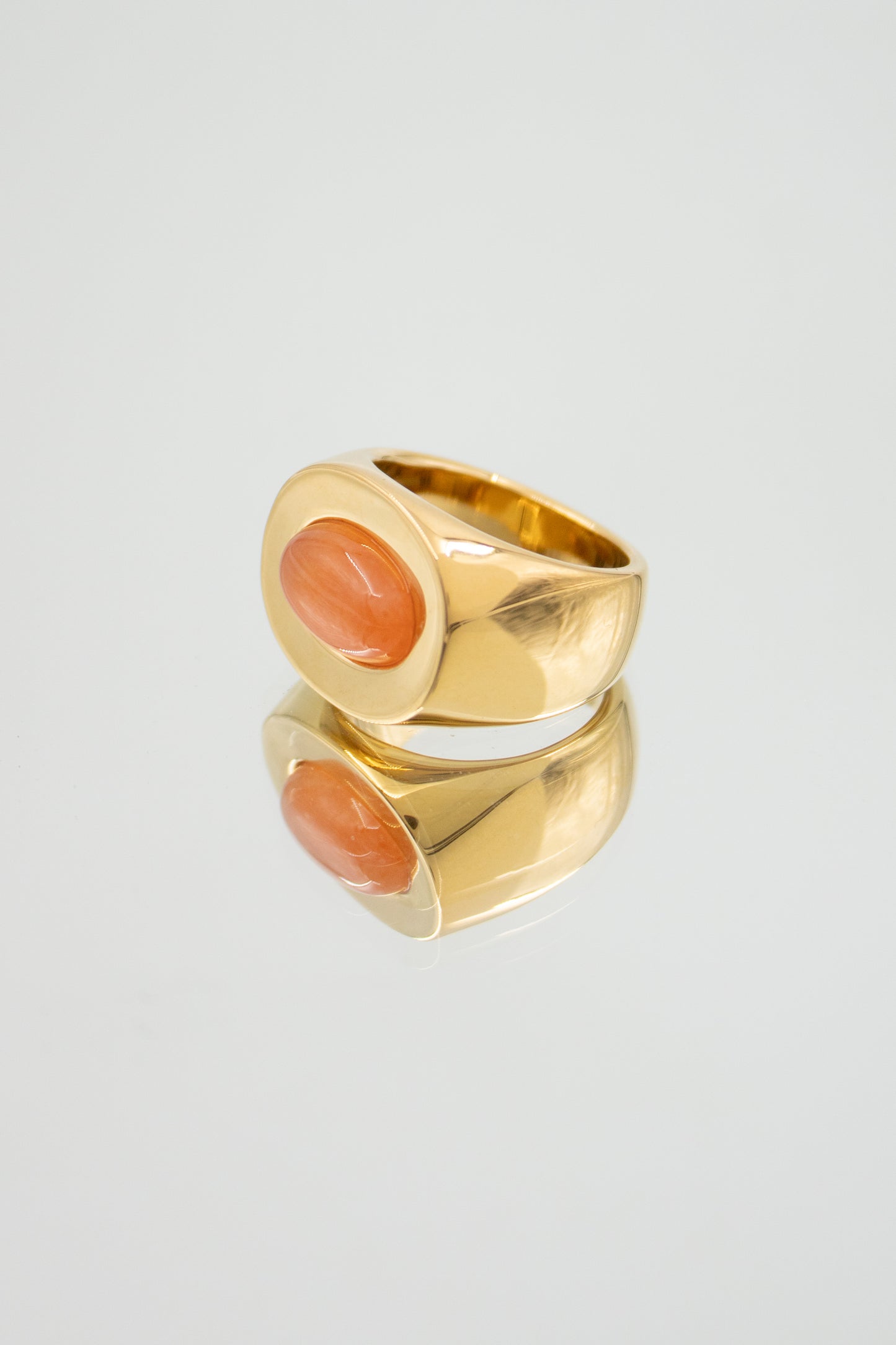 BAGUE UNO OR QUARTZ ORANGE