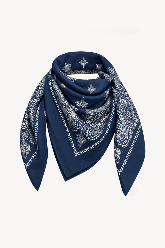 WOOL BANDANA NAVY