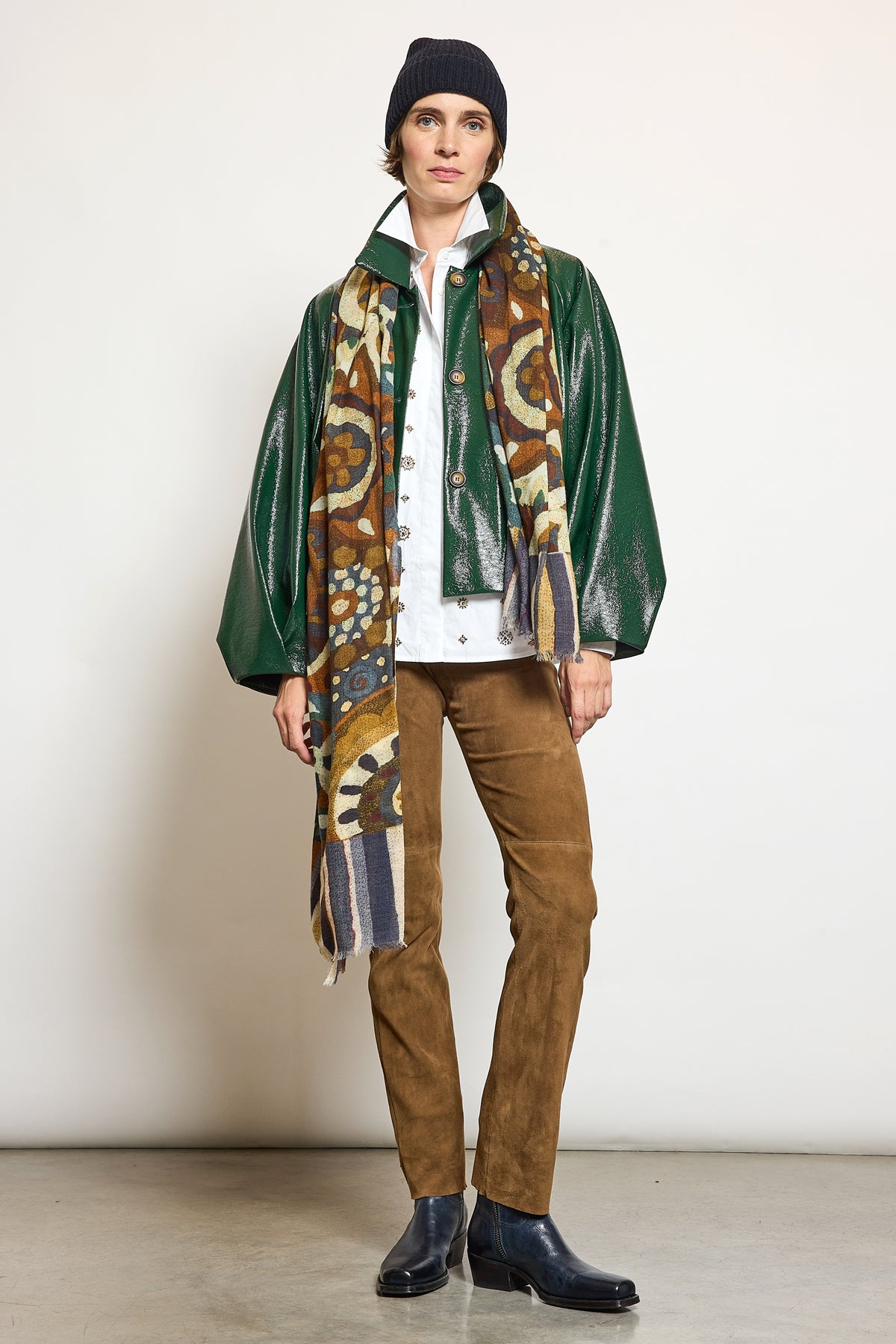 PANTALON EN PEAU STRETCH